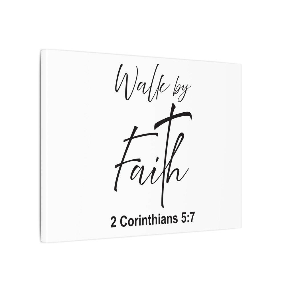Walk by Faith Canvas Print – 2 Corinthians 5:7 Scripture Wall Art