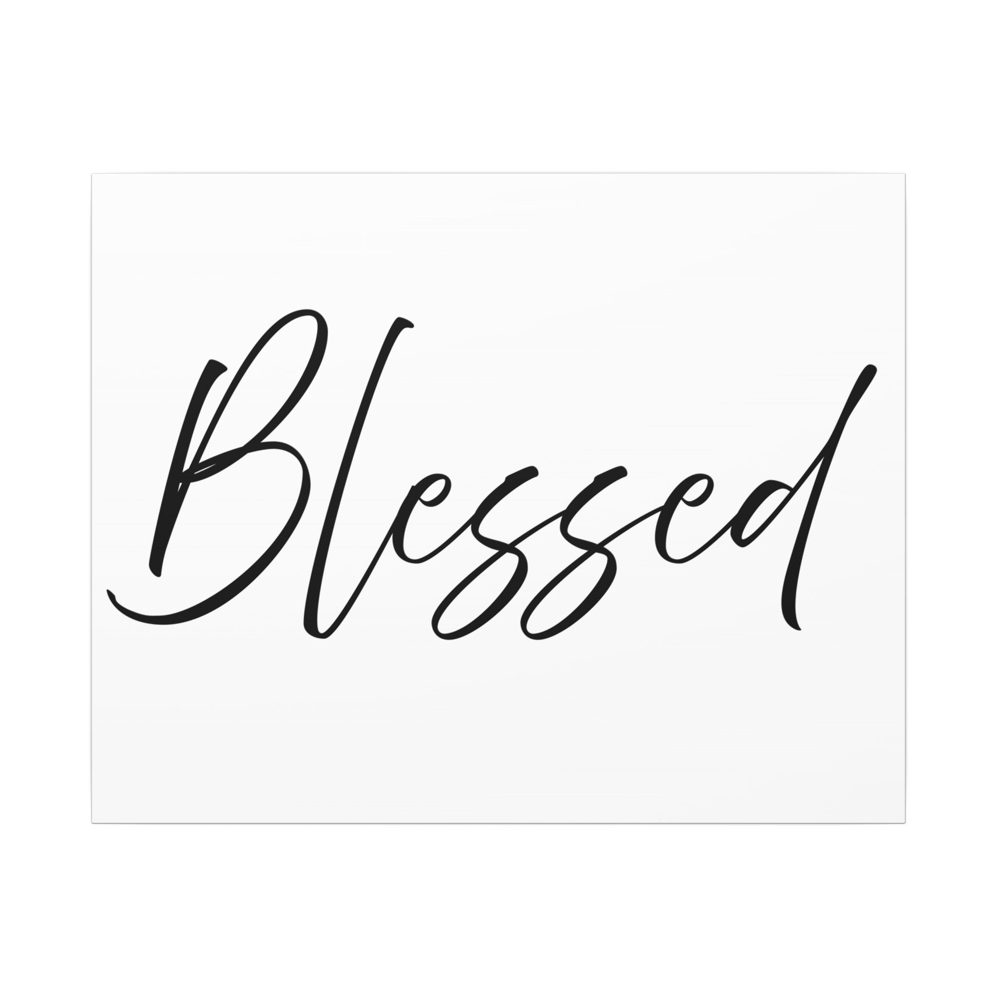 Canvas Wall Art:  Inspirational - Blessed