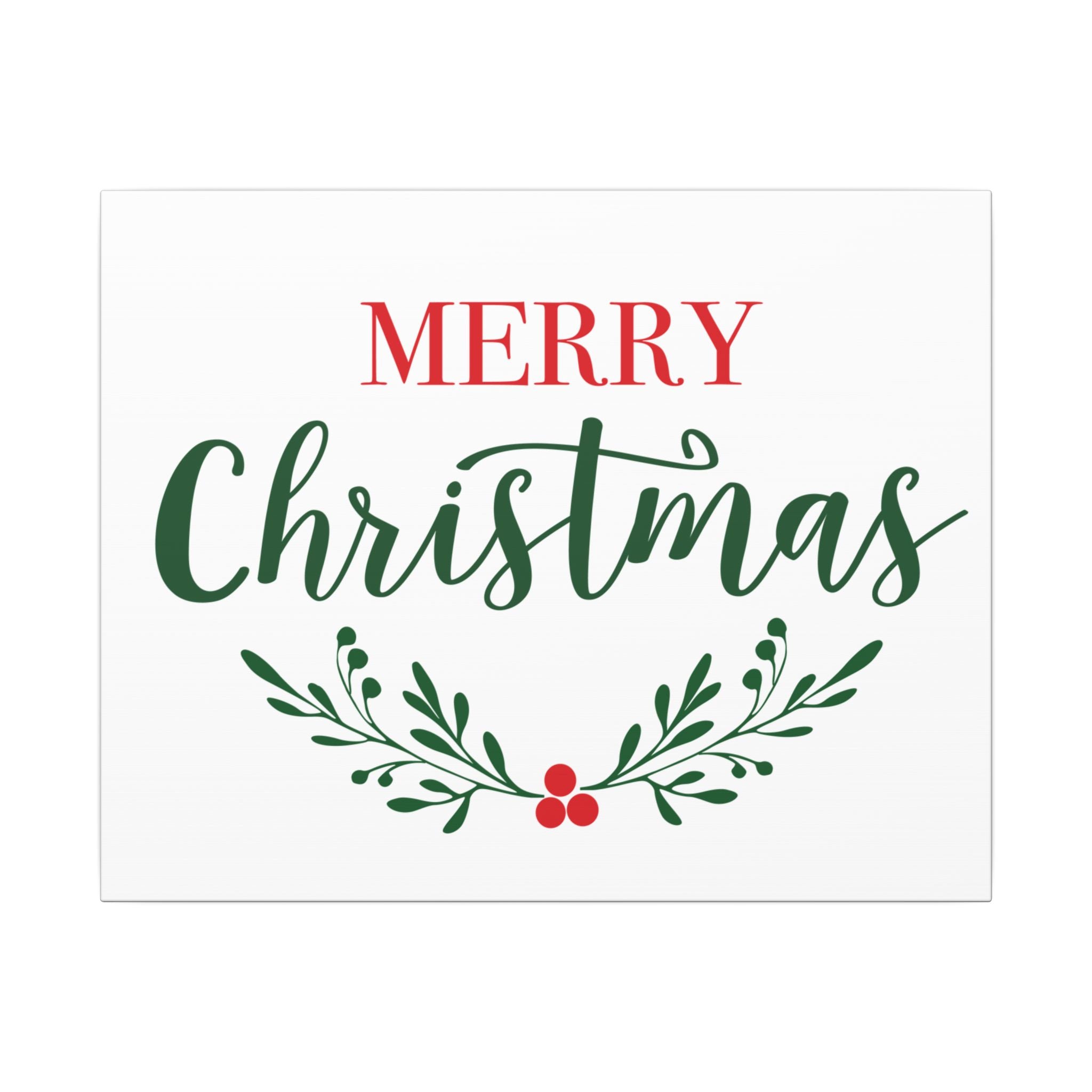 Canvas Wall Art: Holiday - Merry Christmas