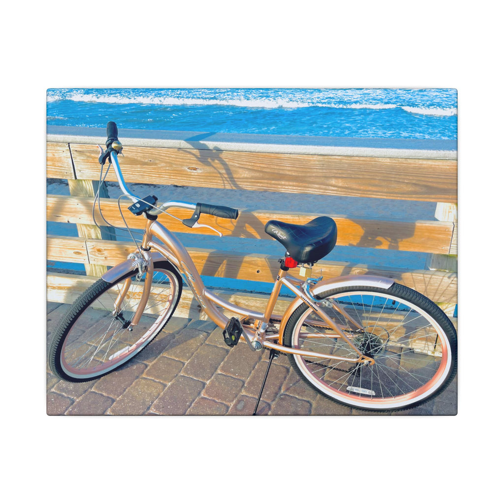 Canvas Print: Beach Bicycle - Ormond-By-The-Sea