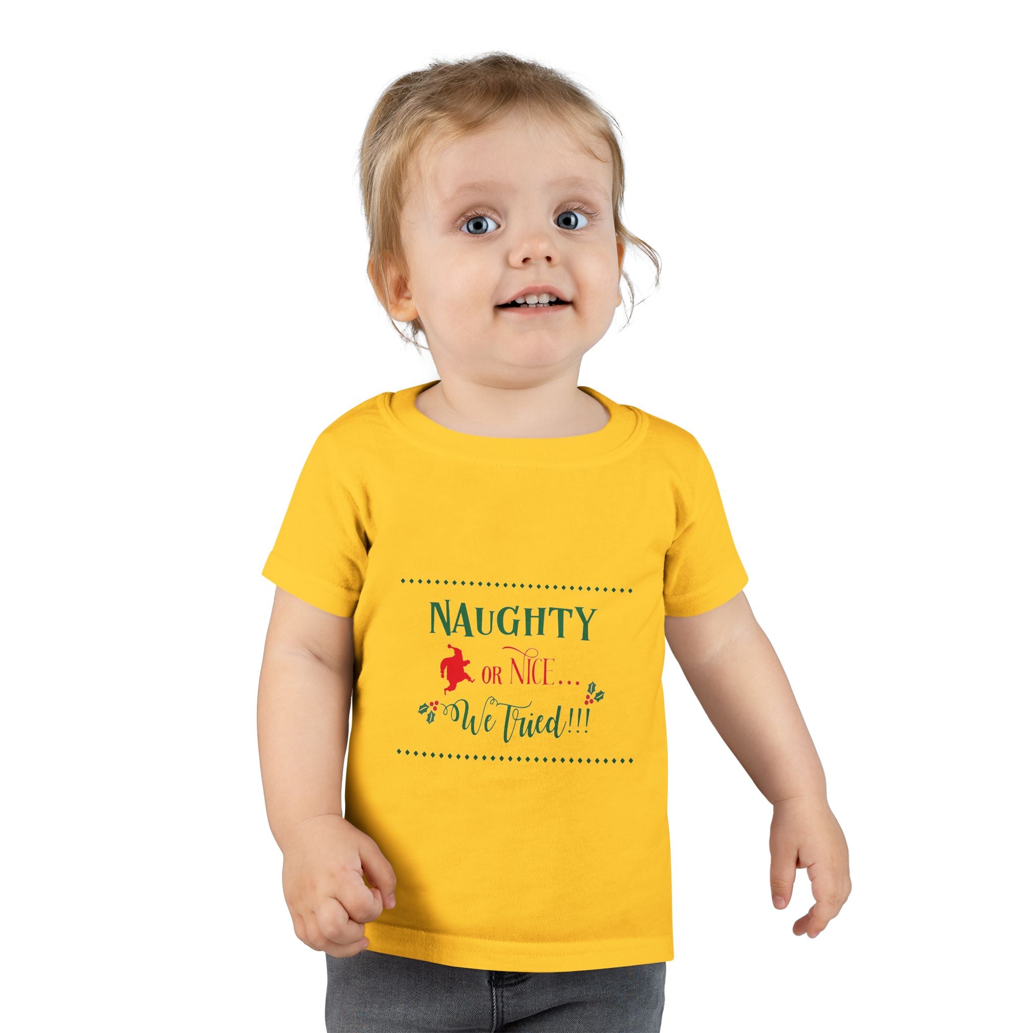 Teeshirt: Naughty or Nice... We Tried - Toddler (M/F)