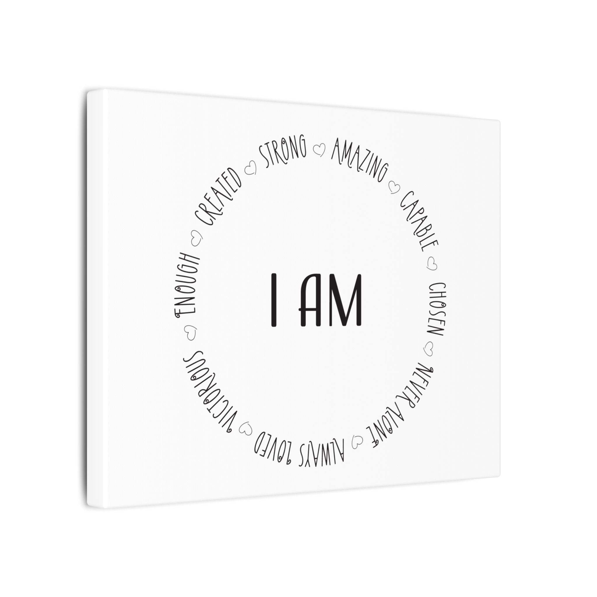 Canvas Wall Art:  Inspirational - I AM Affirmation