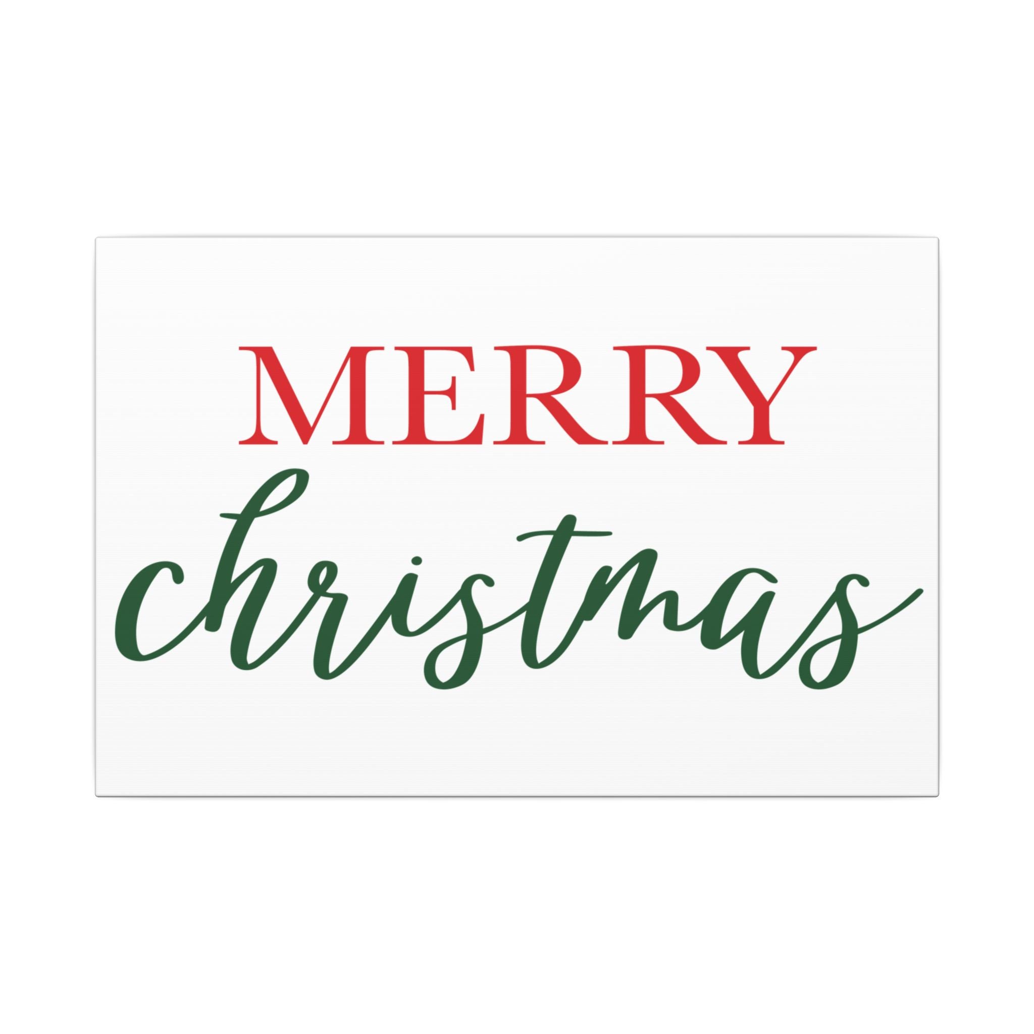 Canvas Wall Art: Holiday - Merry Christmas