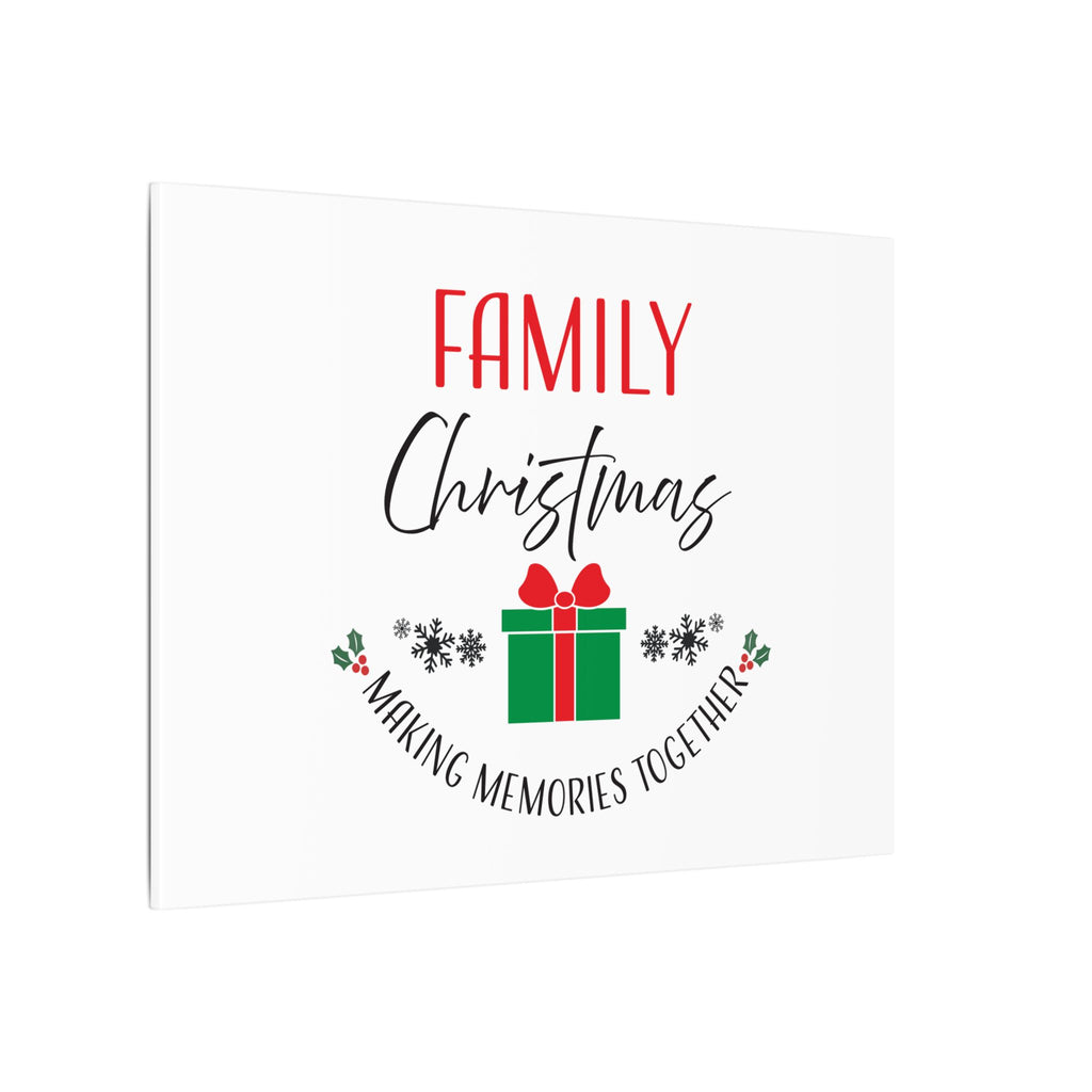 Canvas Wall Art: Family Christmas -Making Memories Together