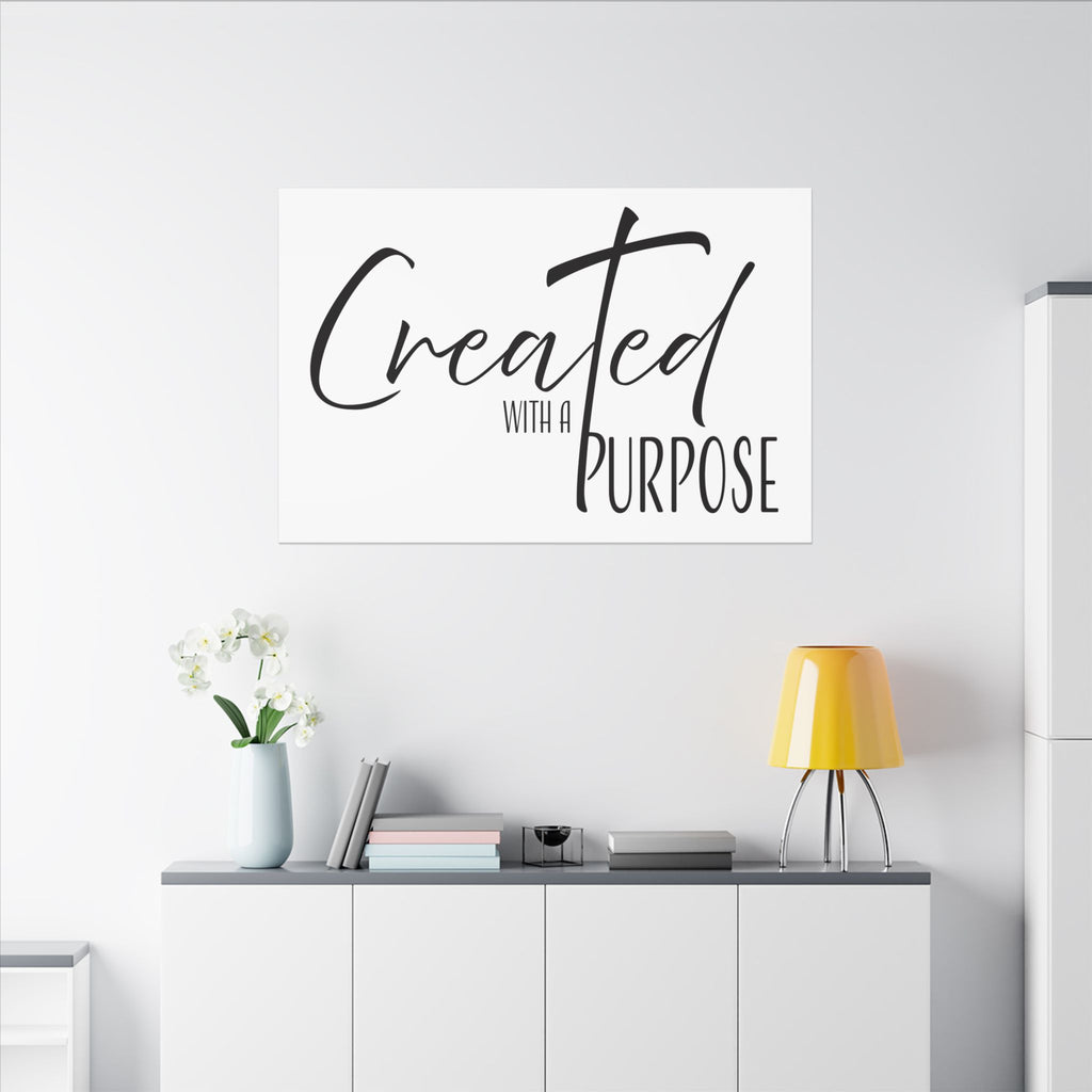 Canvas Wall Art: Inspirational - Created With A Purpose