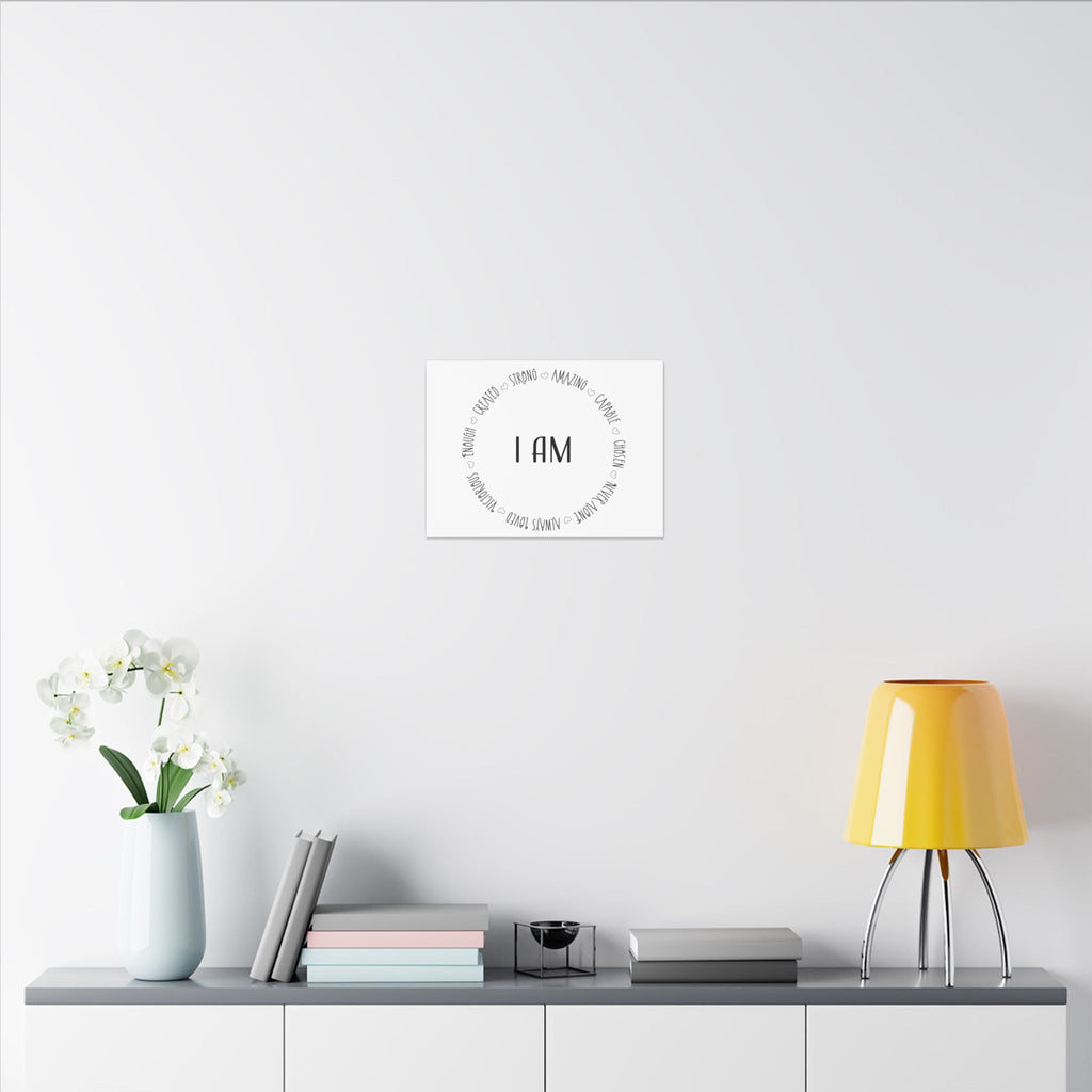Canvas Wall Art:  Inspirational - I AM Affirmation