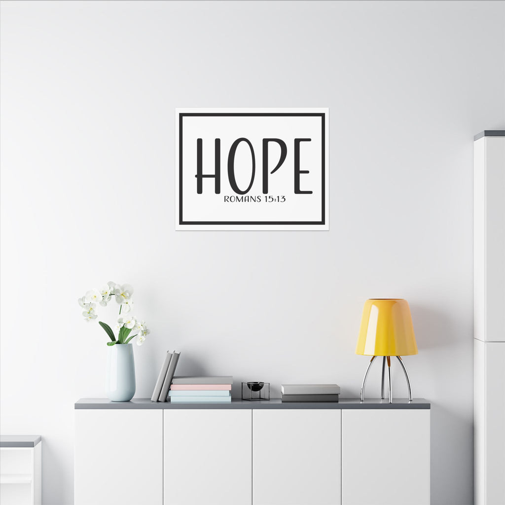 Canvas Wall Art:  Inspirational - Hope Romans 15:13