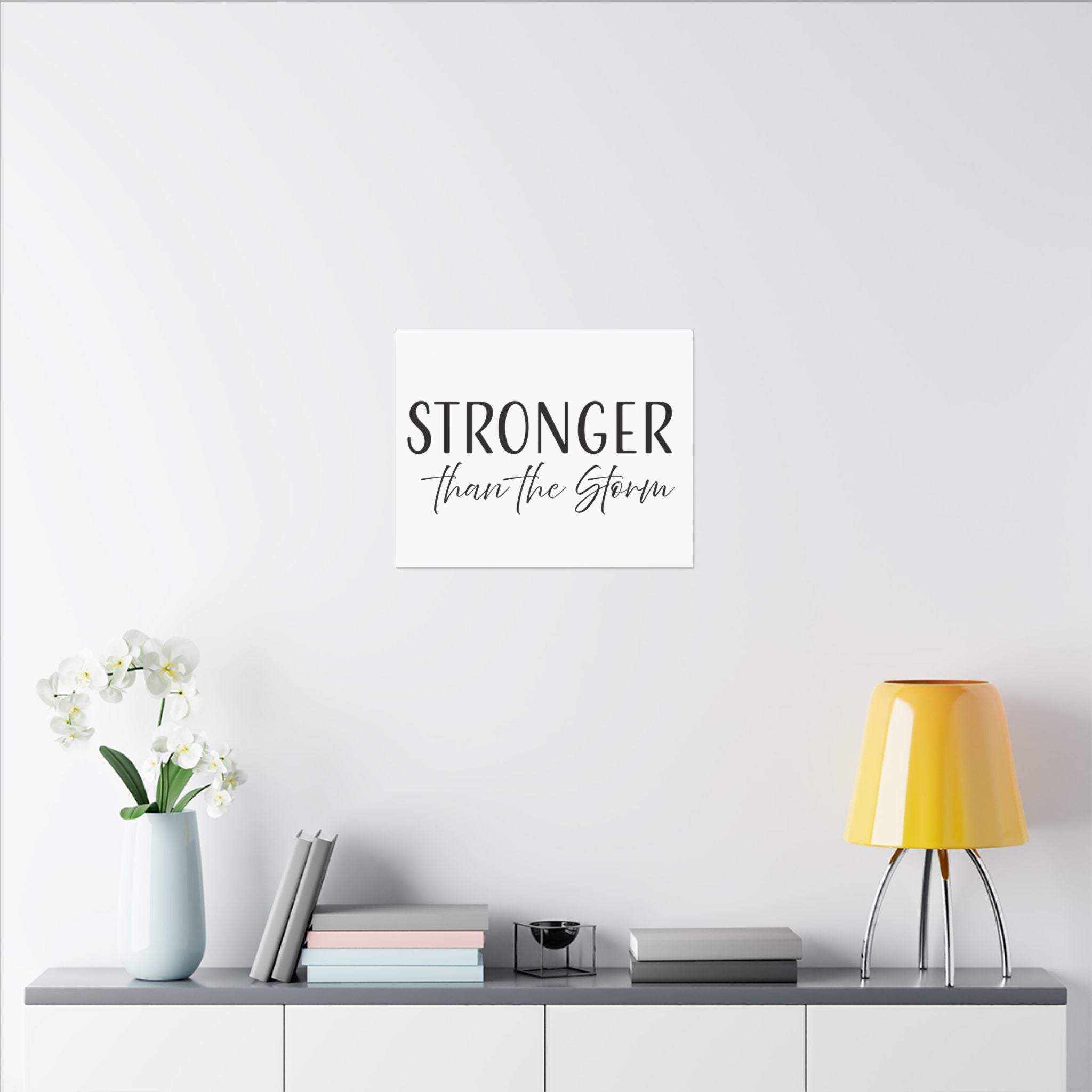 Canvas Wall Art:  Inspirational - Stronger Than the Storm