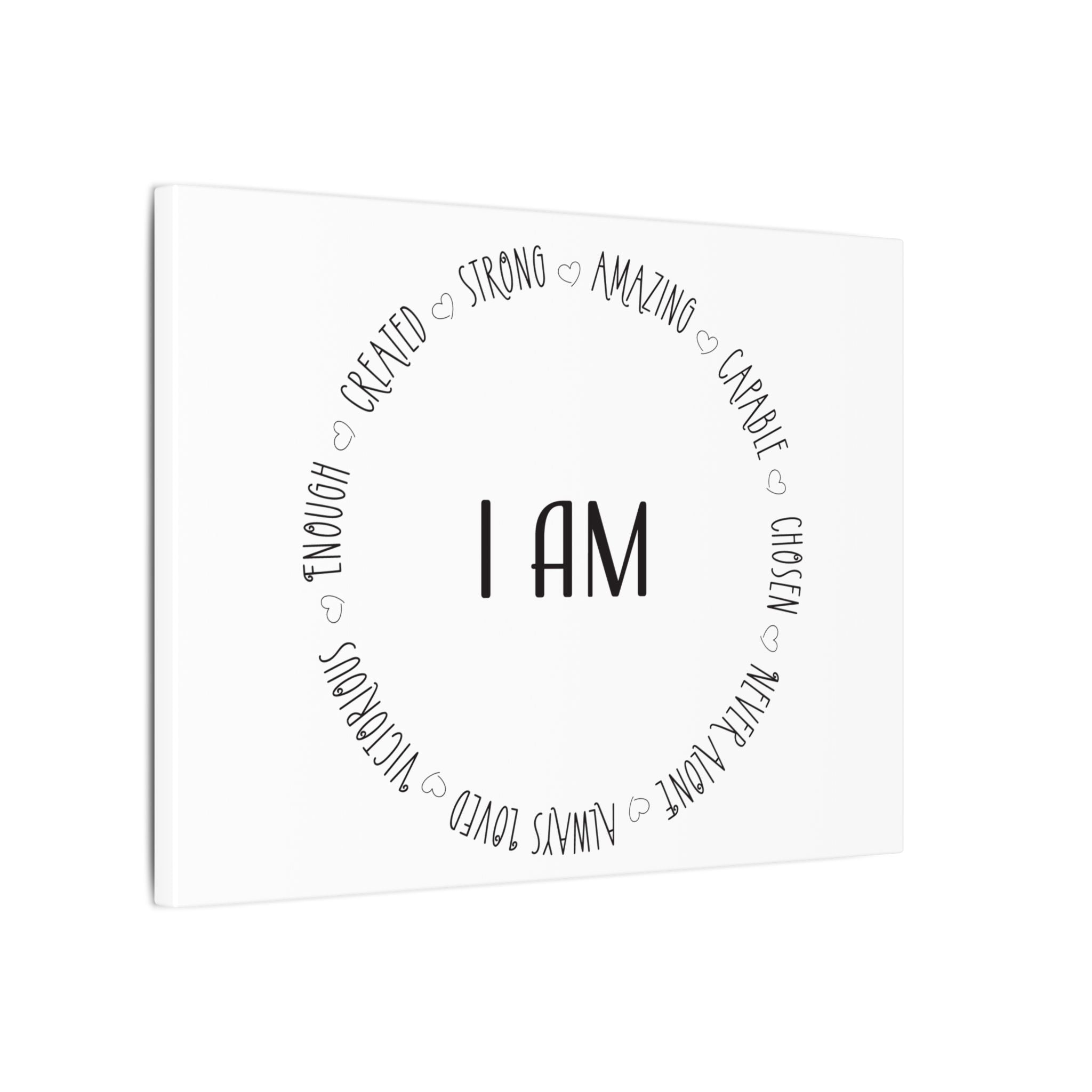 Canvas Wall Art:  Inspirational - I AM Affirmation