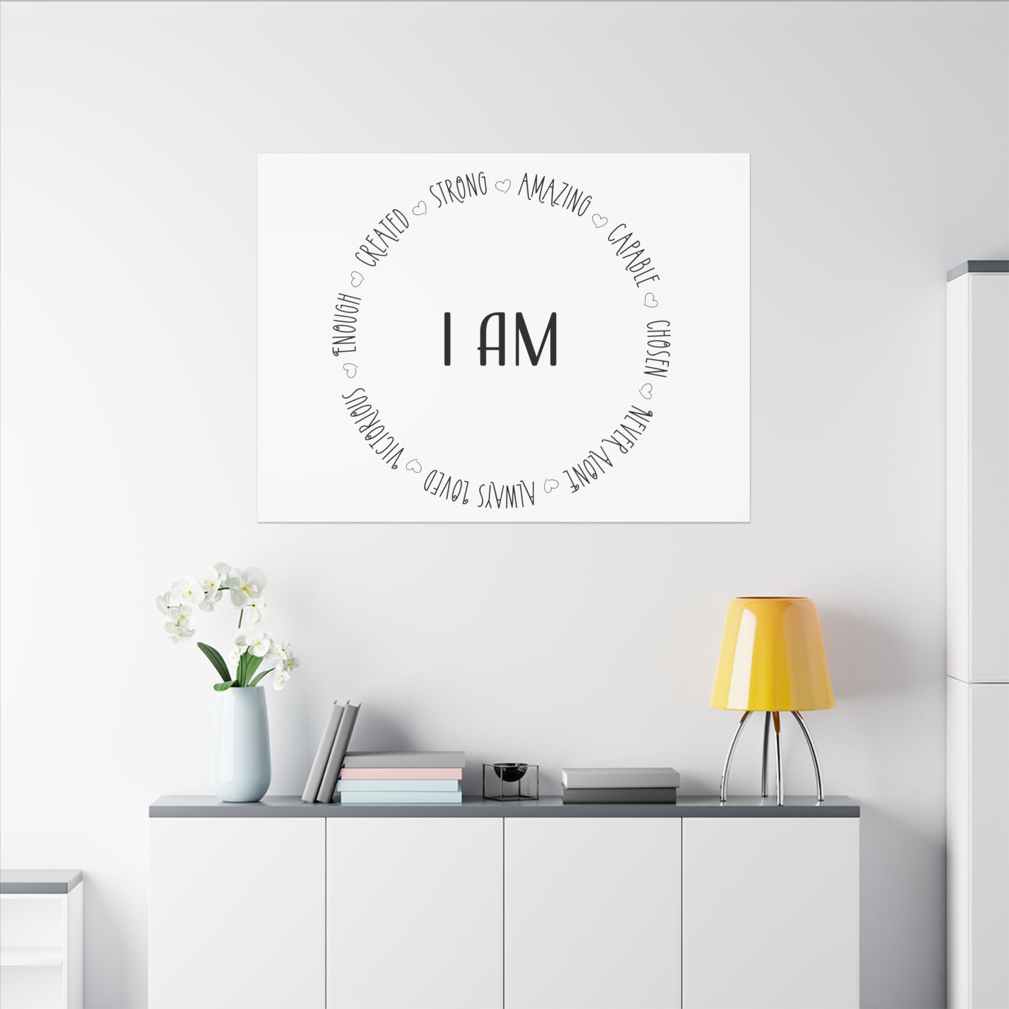 Canvas Wall Art:  Inspirational - I AM Affirmation