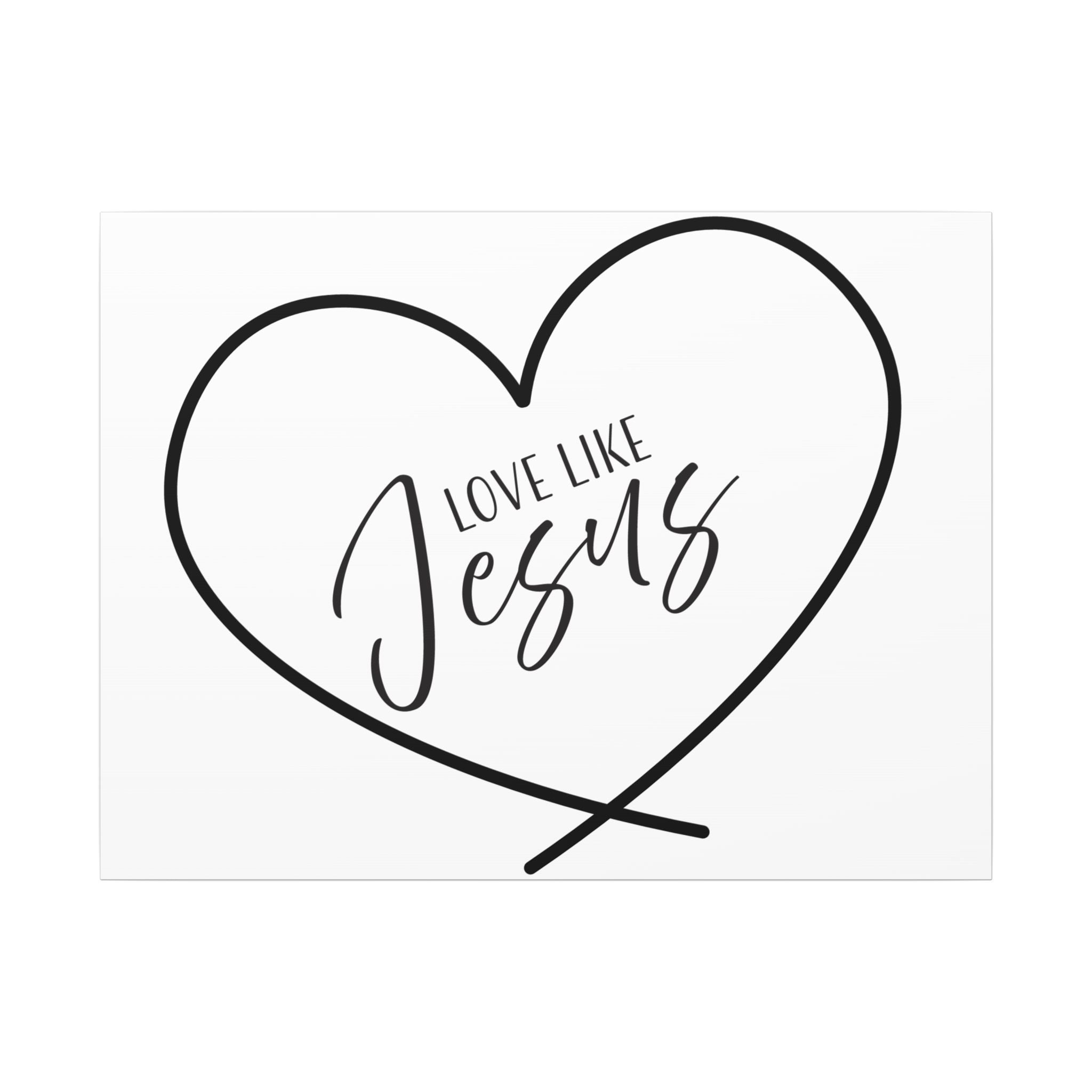Canvas Wall Art: Inspirational - Love Like Jesus