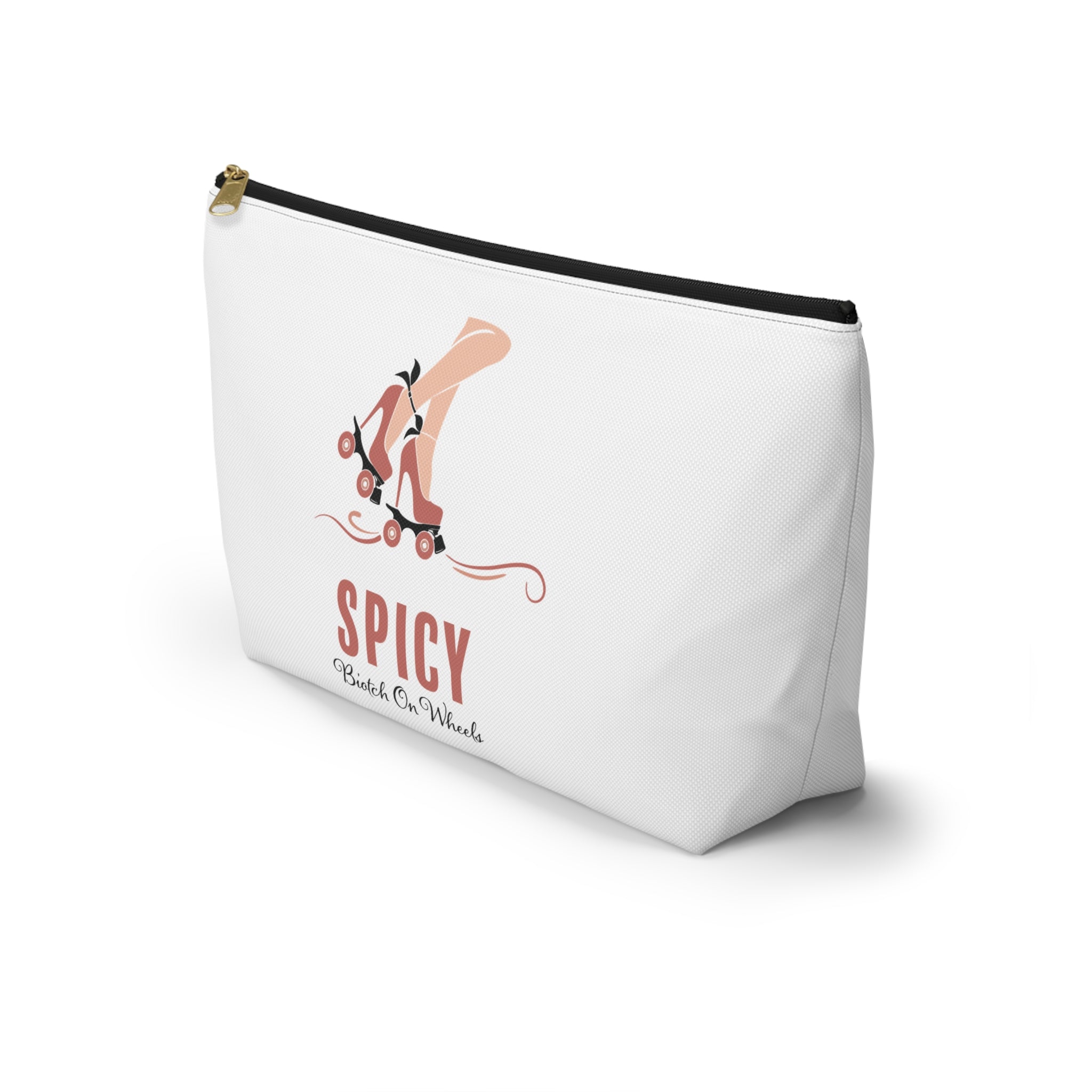 Makeup Bag: Spicy Biotch on Wheels - (color)