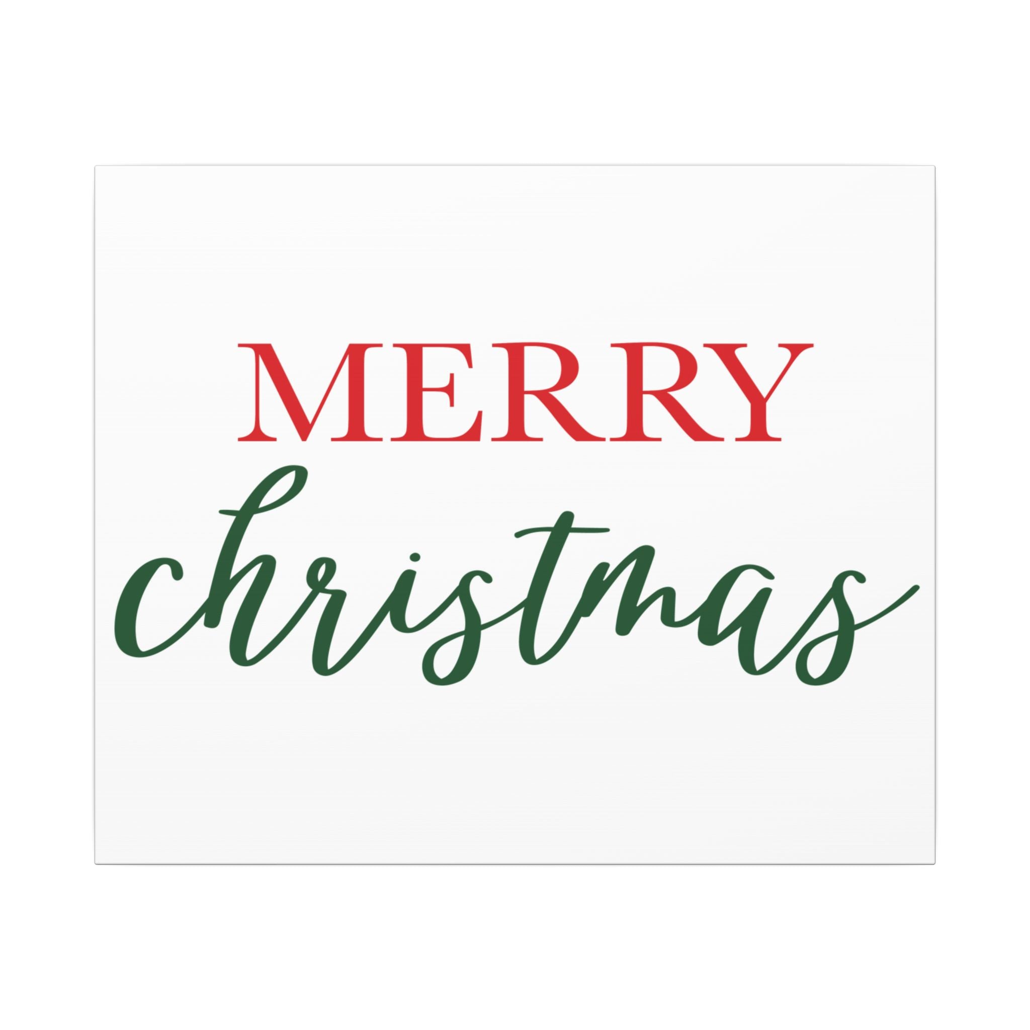 Canvas Wall Art: Holiday - Merry Christmas