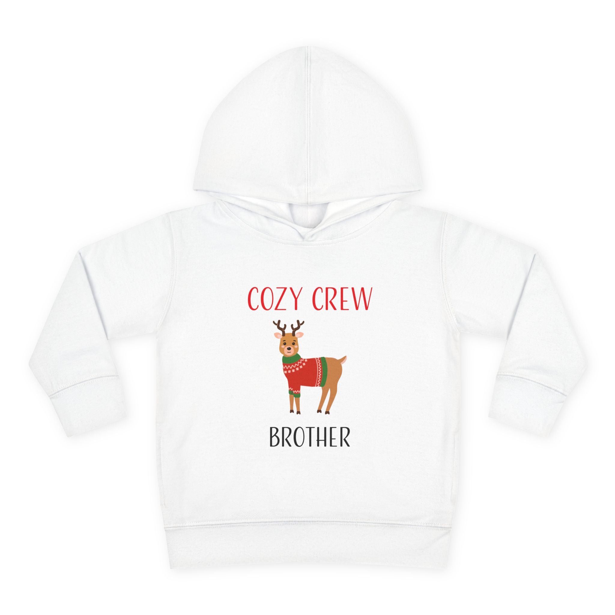 Hoodie: Cozy Crew Reindeer Brother (Toddler)