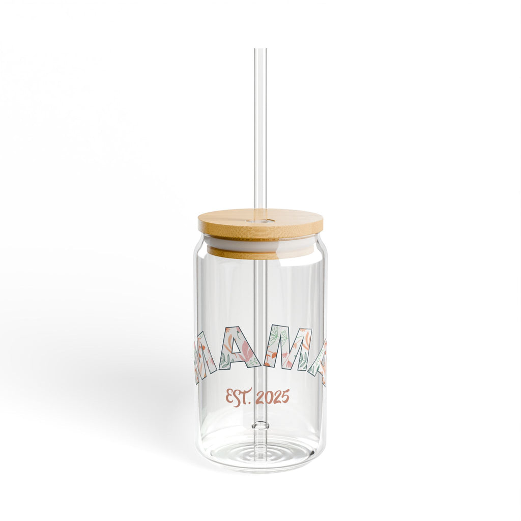 Sipper Glass: Mama with Pink Logo - (16oz)