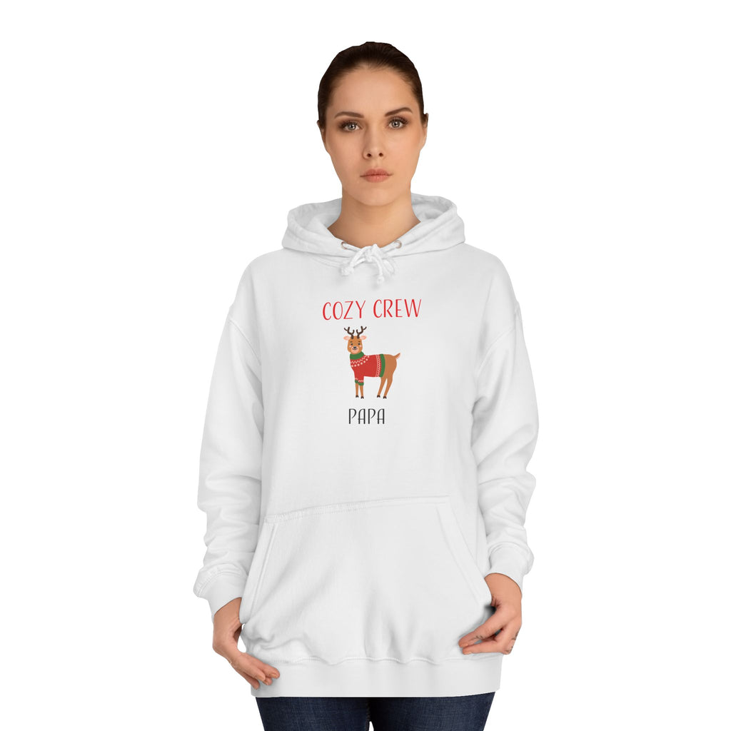 Hoodie: Cozy Crew Reindeer Papa (Adult)