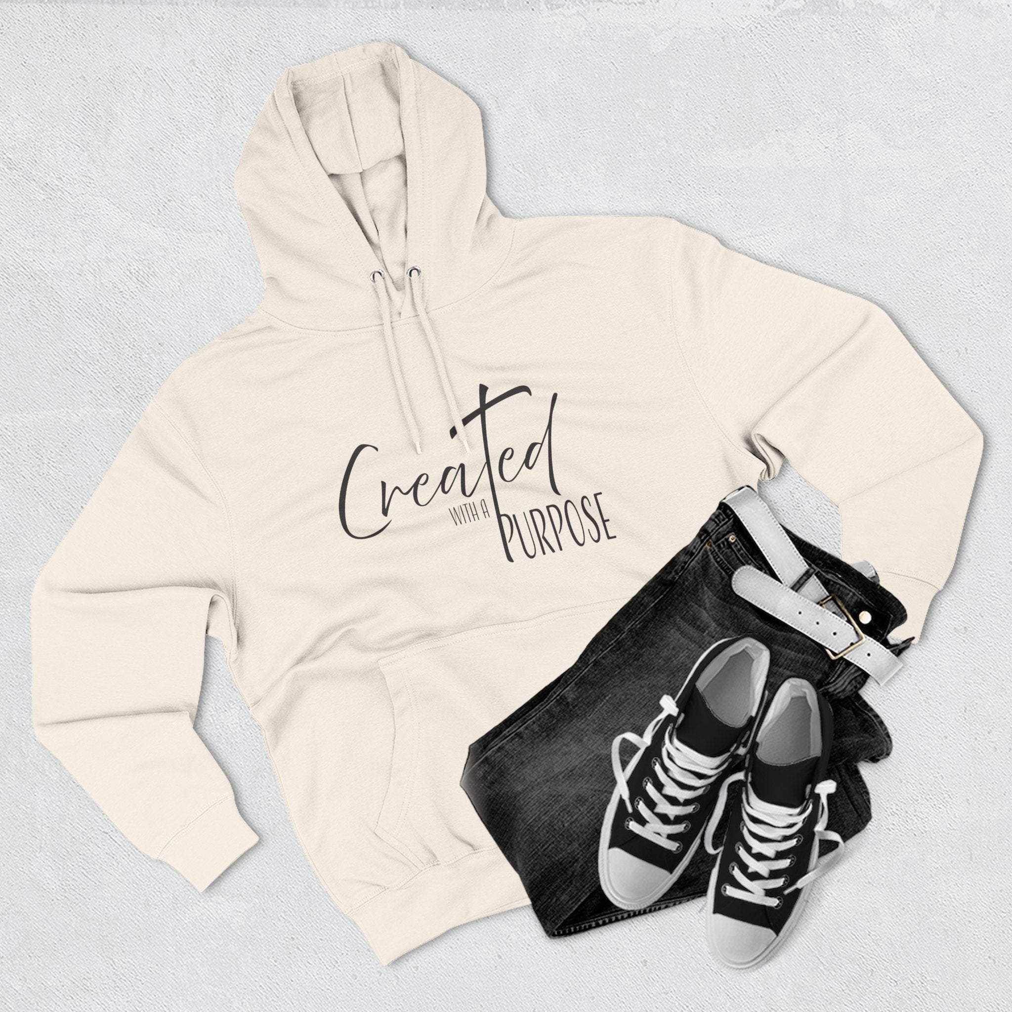 Hoodie: Inspirational - Created with a Purpose