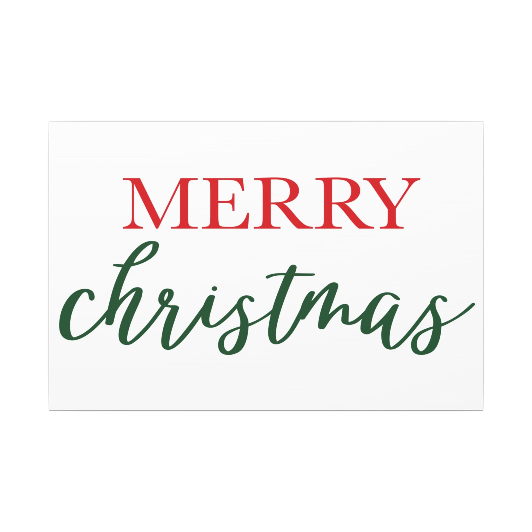 Canvas Wall Art: Holiday - Merry Christmas