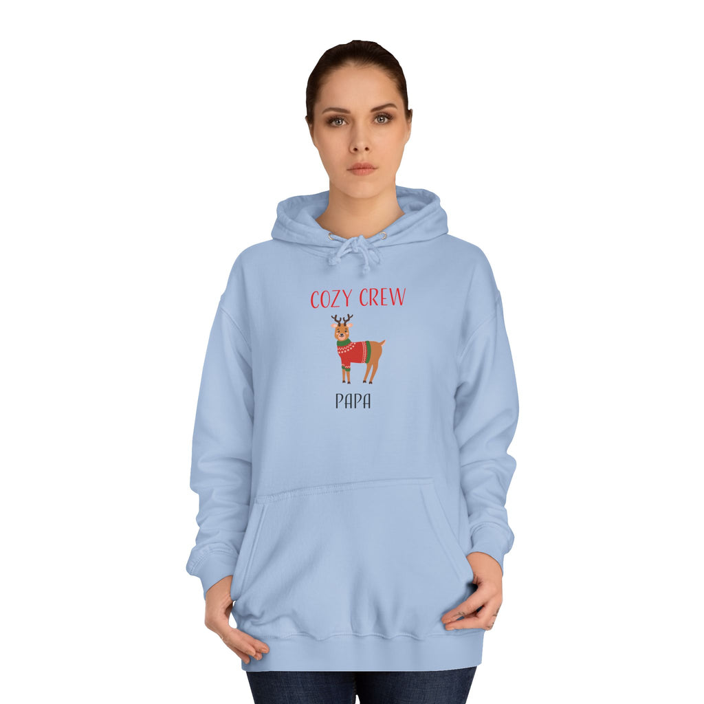 Hoodie: Cozy Crew Reindeer Papa (Adult)
