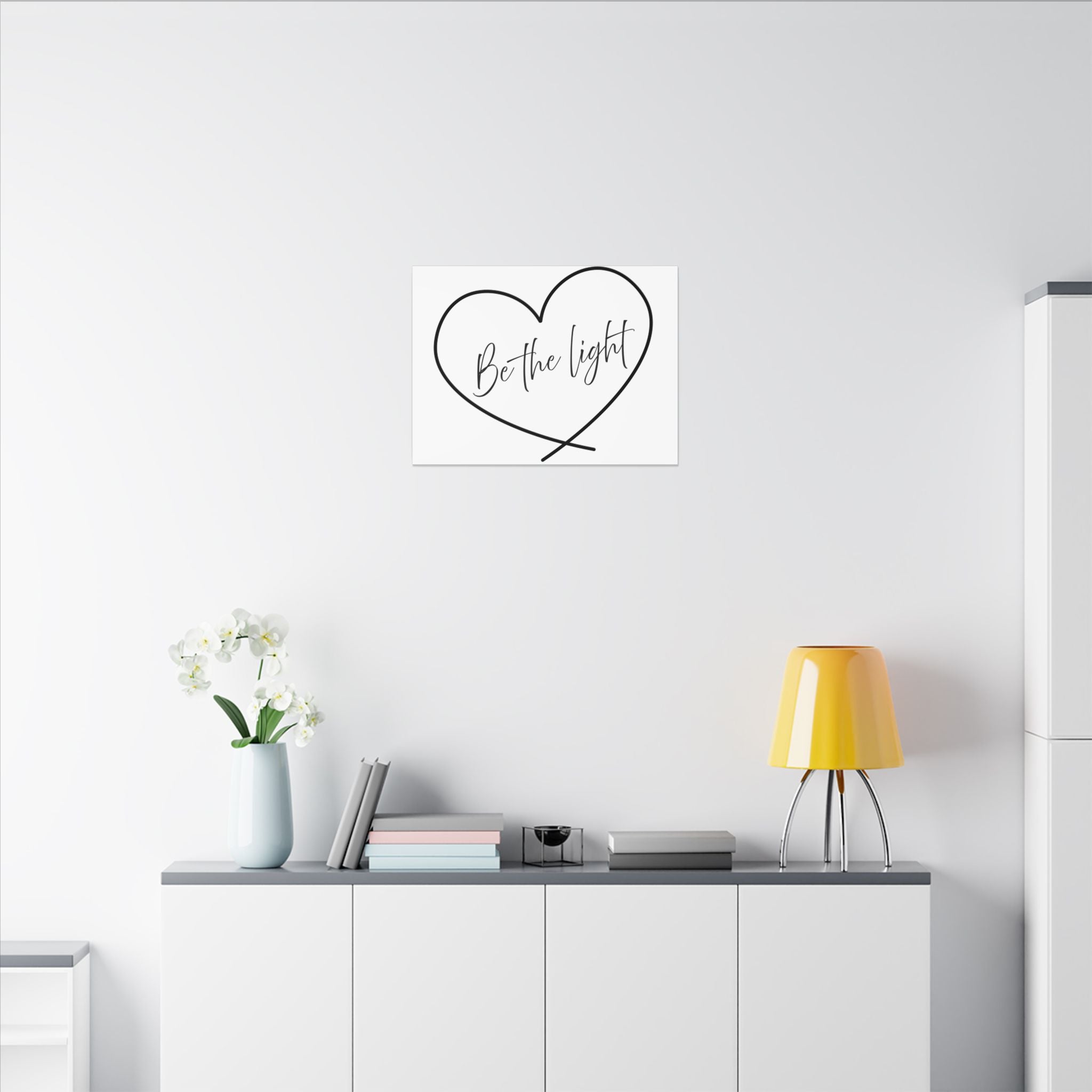 Canvas Wall Art:  Inspirational - Be the Light Heart