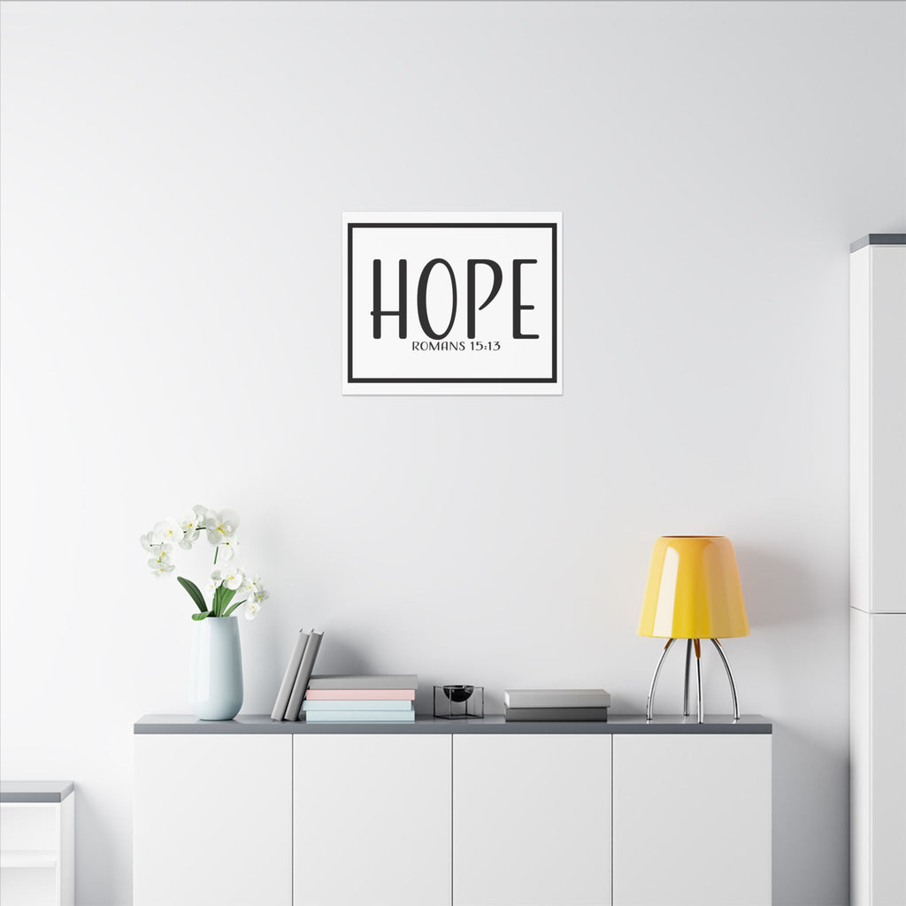 Canvas Wall Art:  Inspirational - Hope Romans 15:13