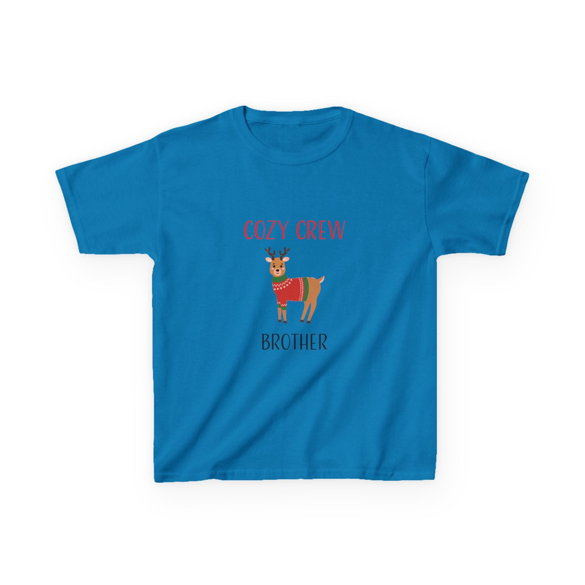 Teeshirt: Cozy Crew Reindeer Brother (Kids)