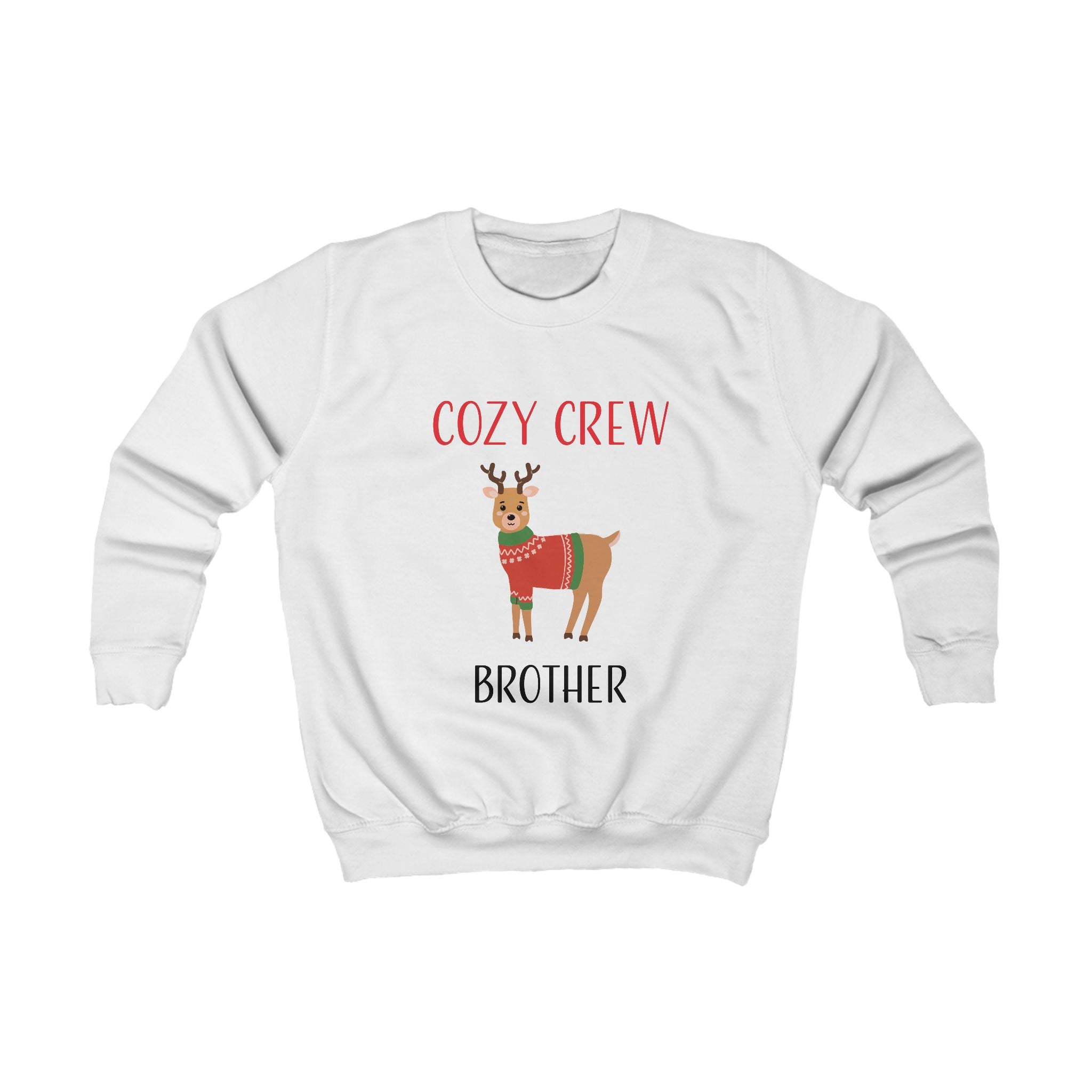 Sweatshirt: Cozy Crew Reindeer Brother (Kids)
