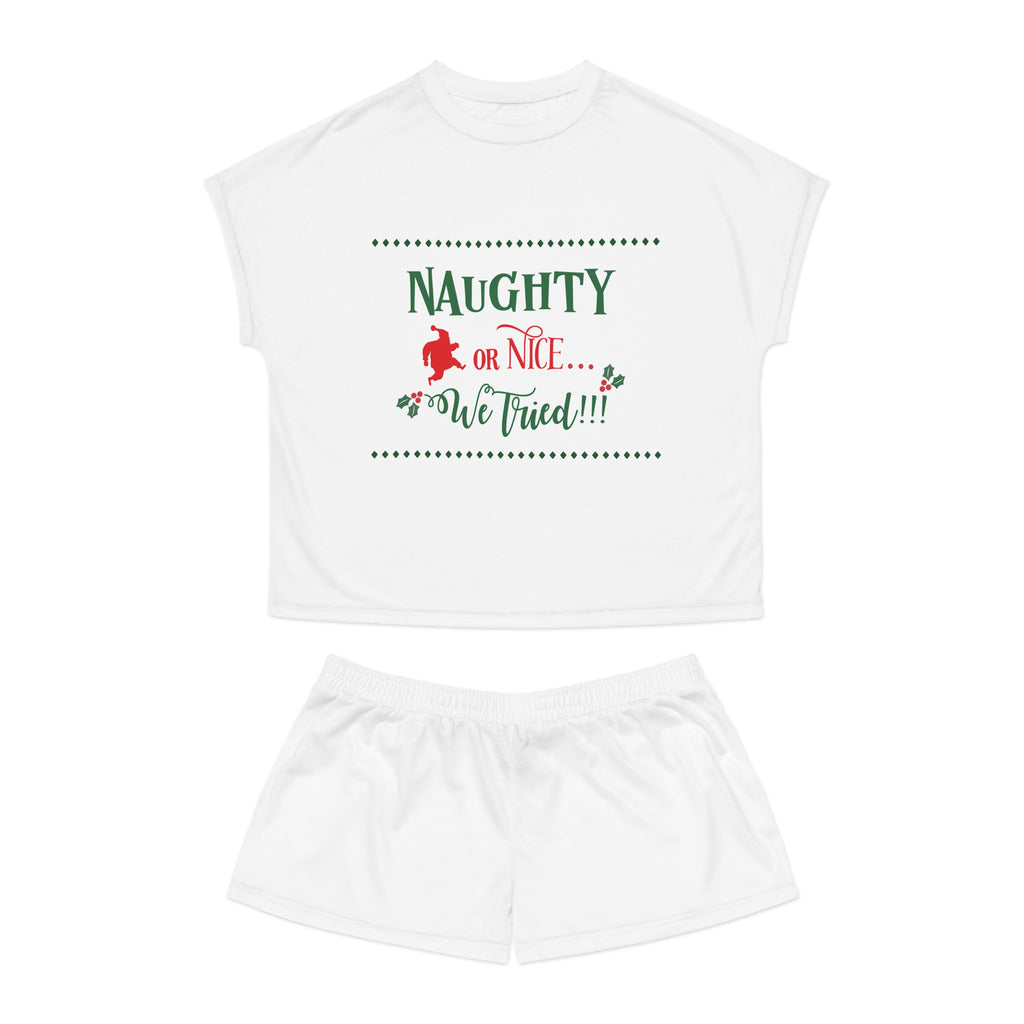 Short Pajama Set: Naughty or Nice - We Tried