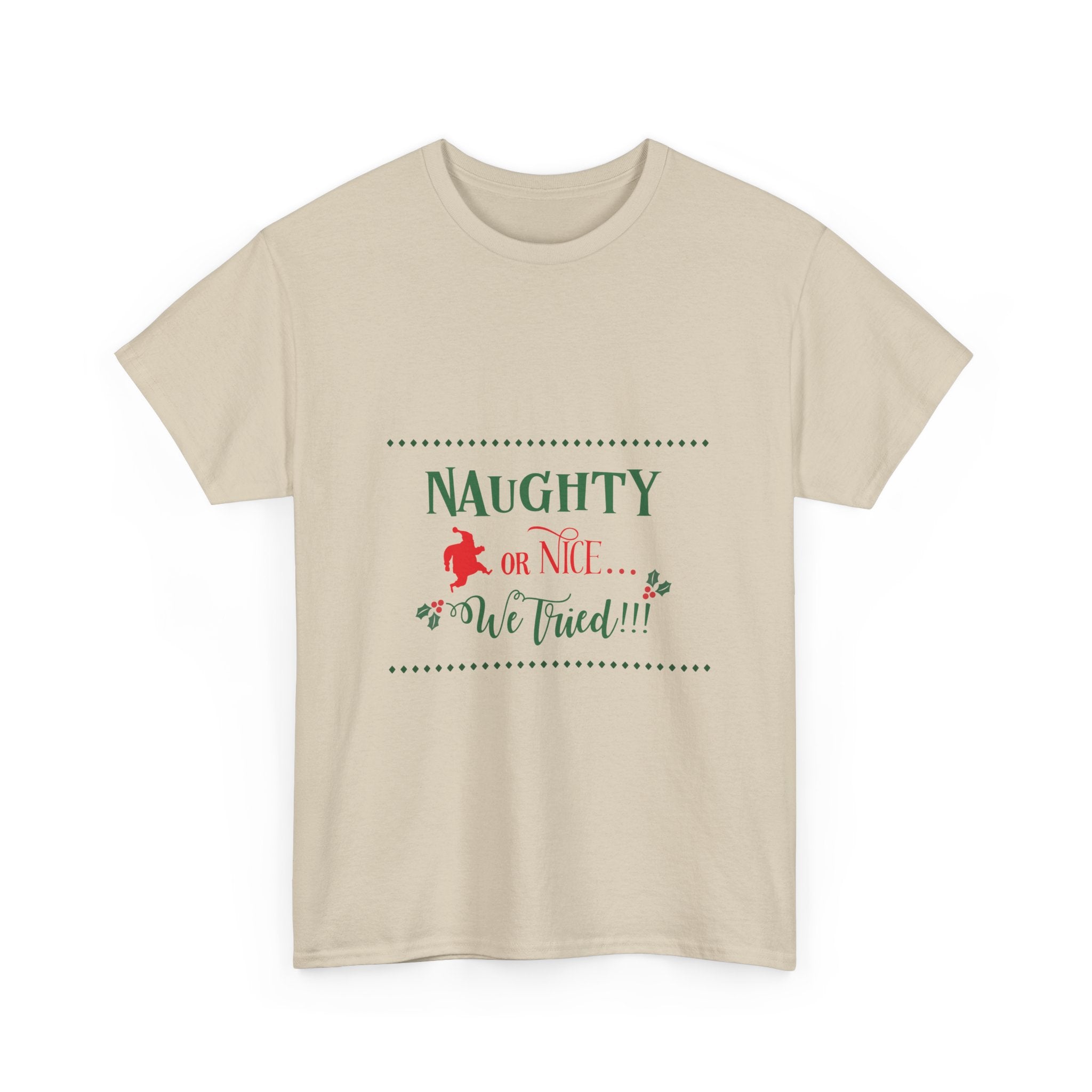 Teeshirt: Naughty or Nice... We Tried - Adult (M/F)