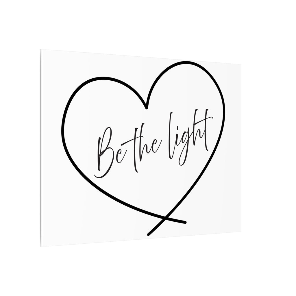 Canvas Wall Art:  Inspirational - Be the Light Heart