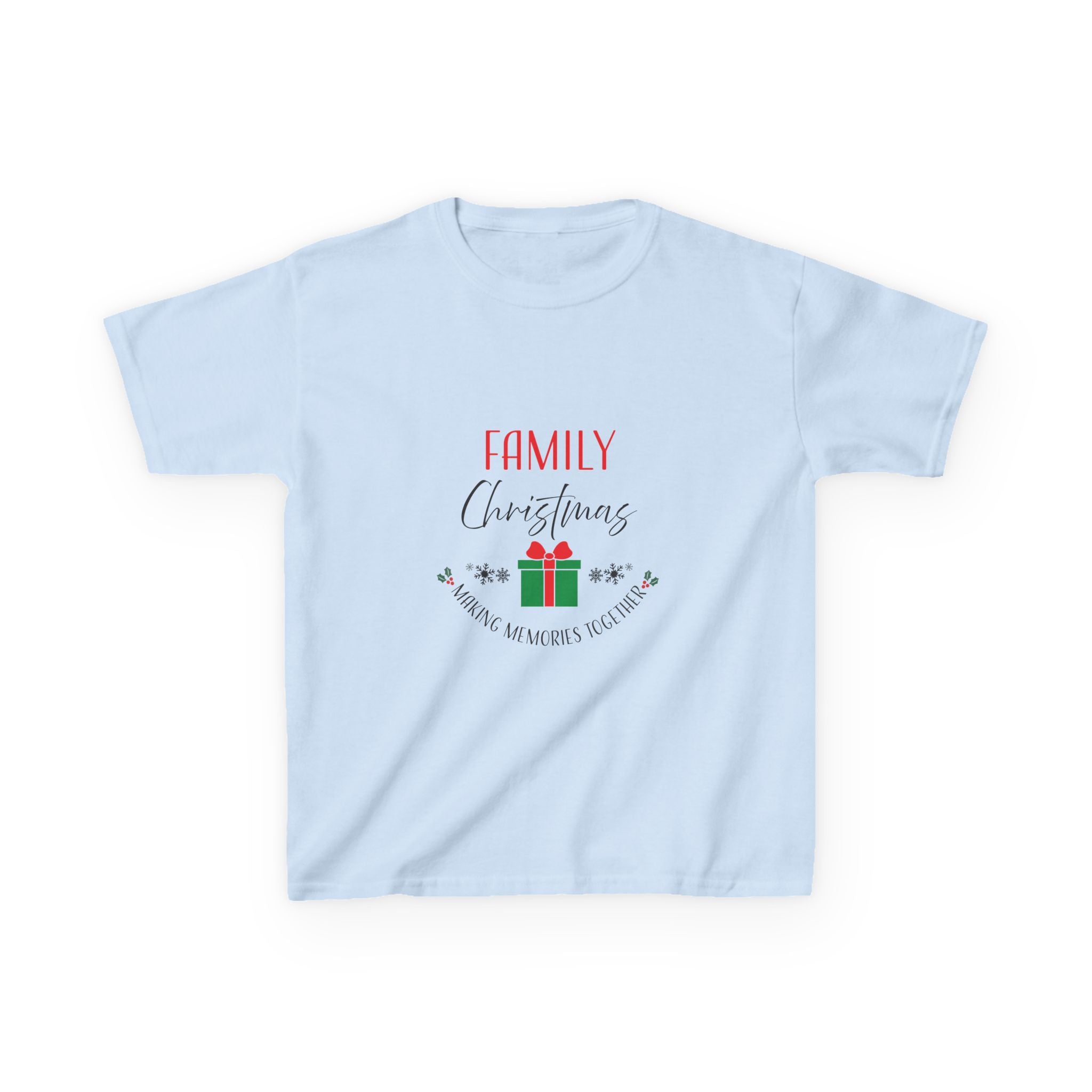 Kids Tee — “Family Christmas” Gift Holiday Shirt