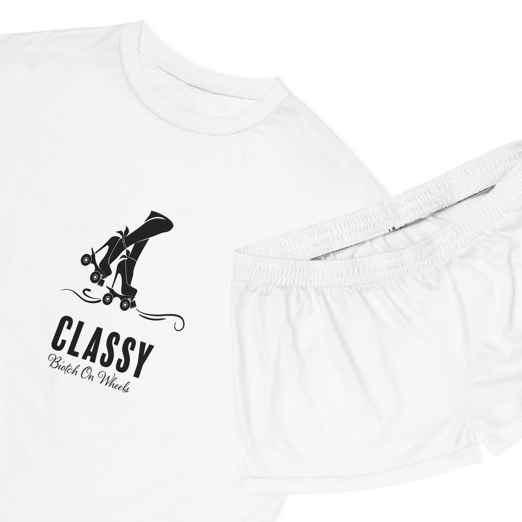 Short Pajama Set: Classy Biotch on Wheels