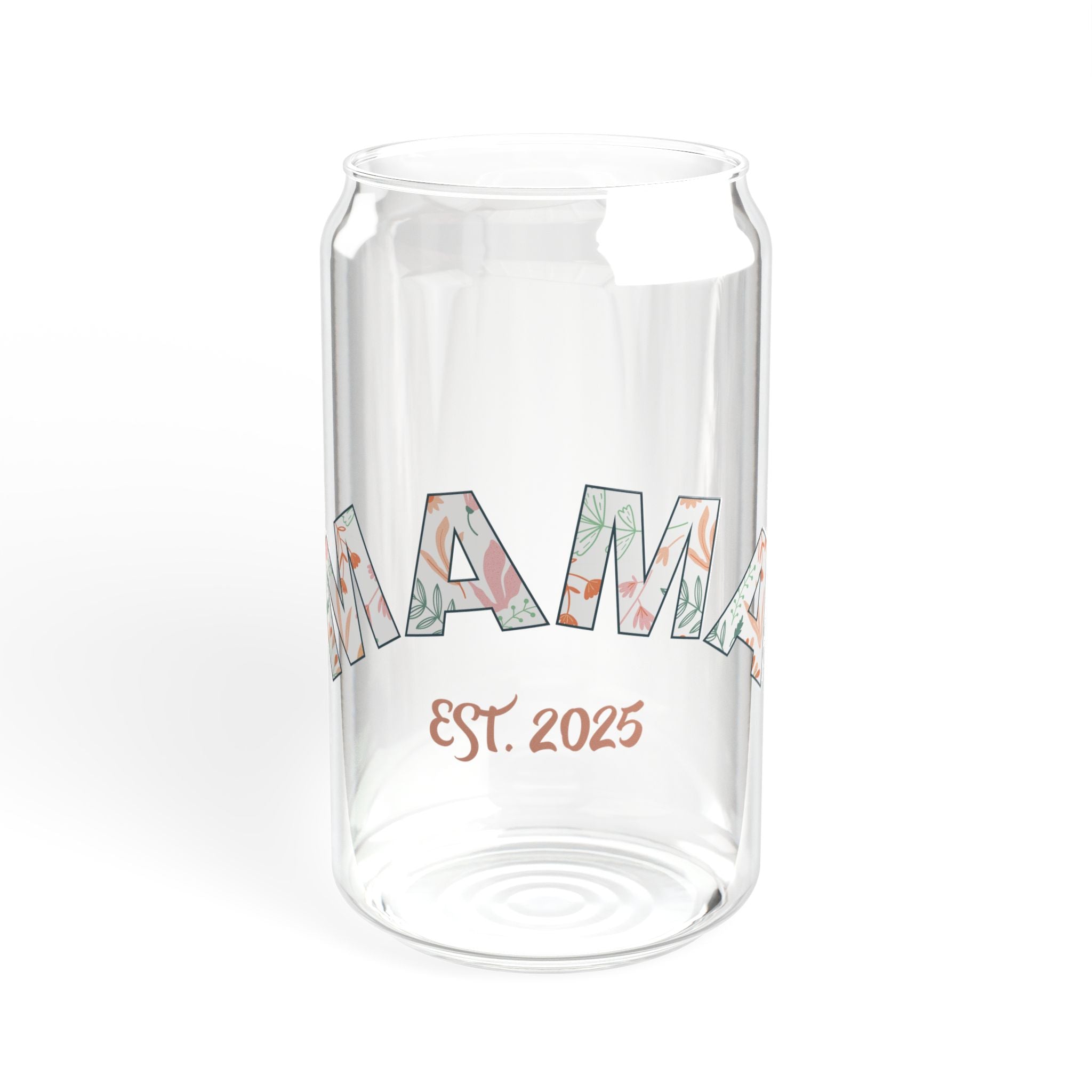 Sipper Glass: Mama with Pink Logo - (16oz)