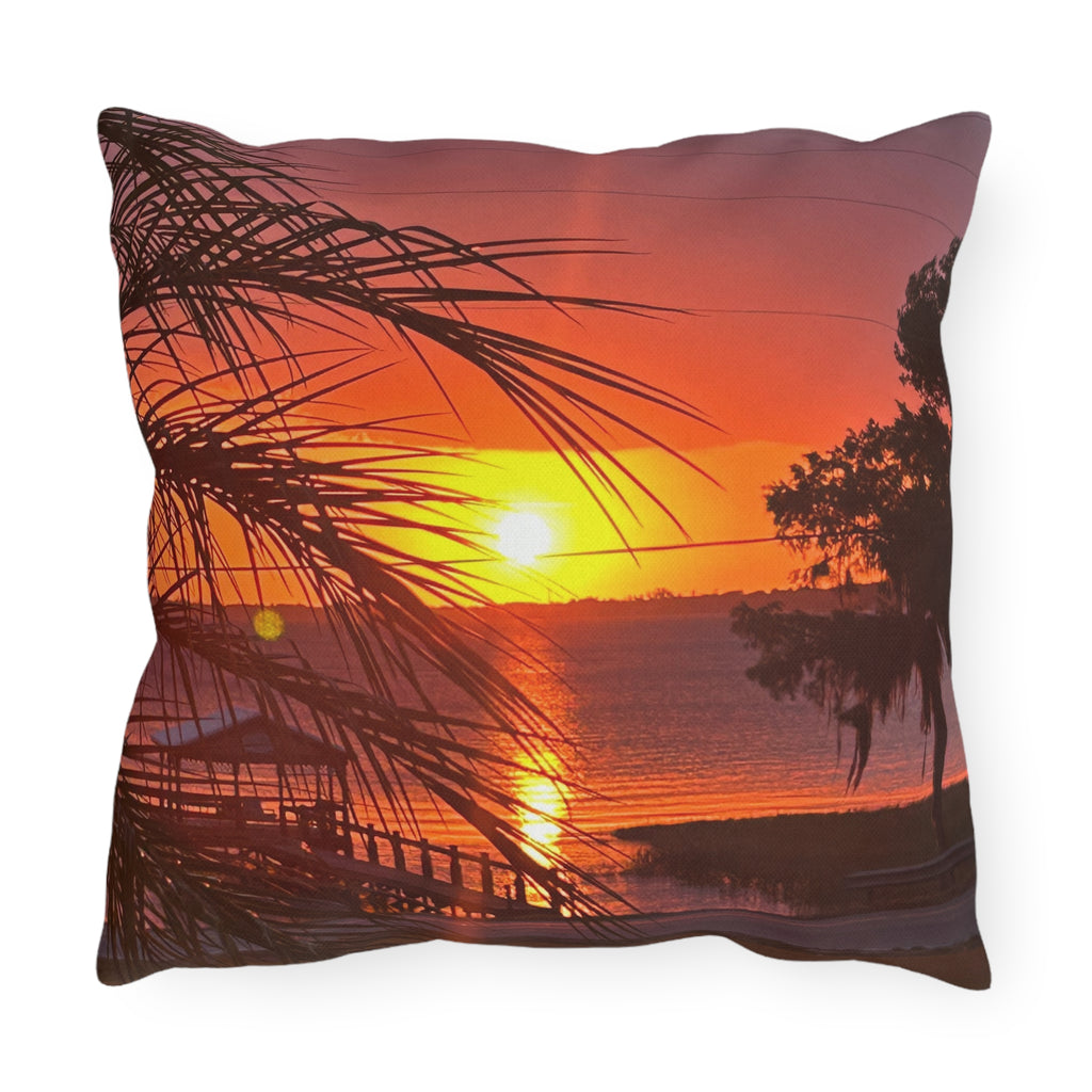 Outdoor Pillows: Sunset Over Lake Minnehaha