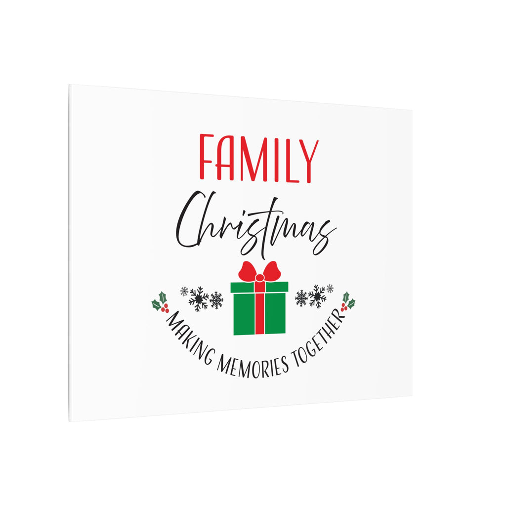 Canvas Wall Art: Family Christmas -Making Memories Together
