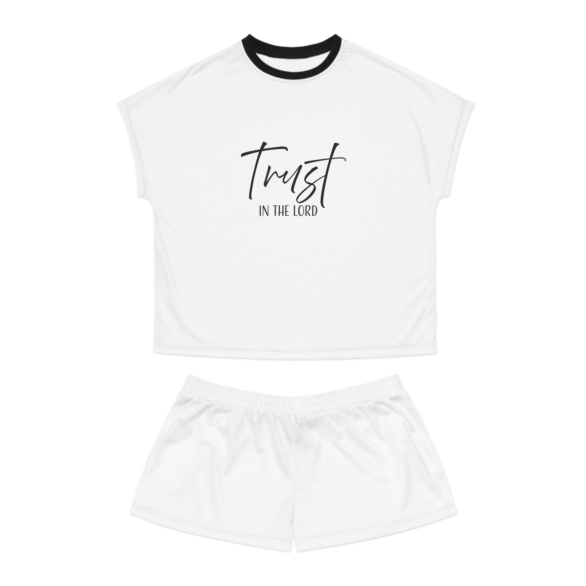 Short Pajama Set: Inspirational - Trust in the Lord