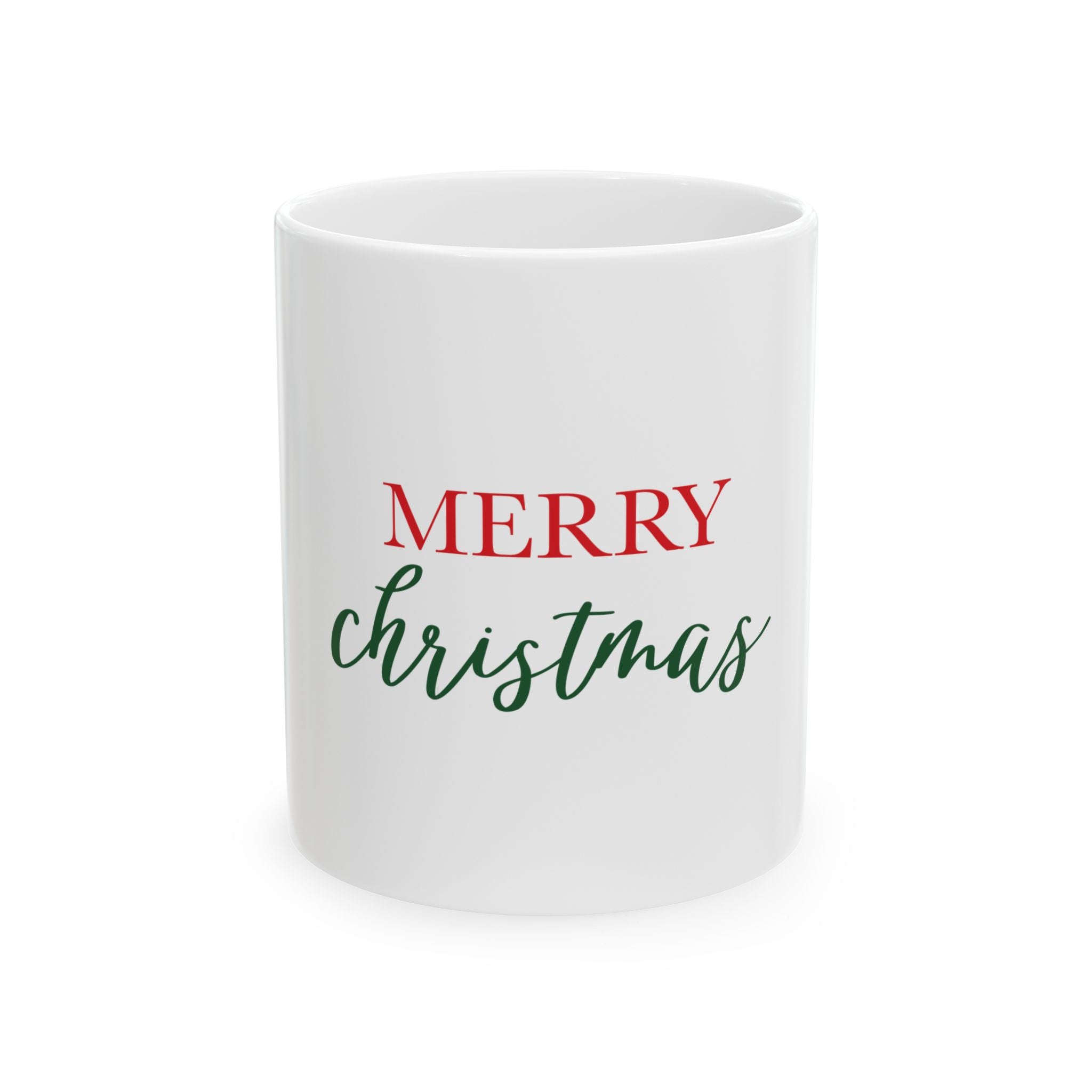 Ceramic Mug: Merry Christmas Script