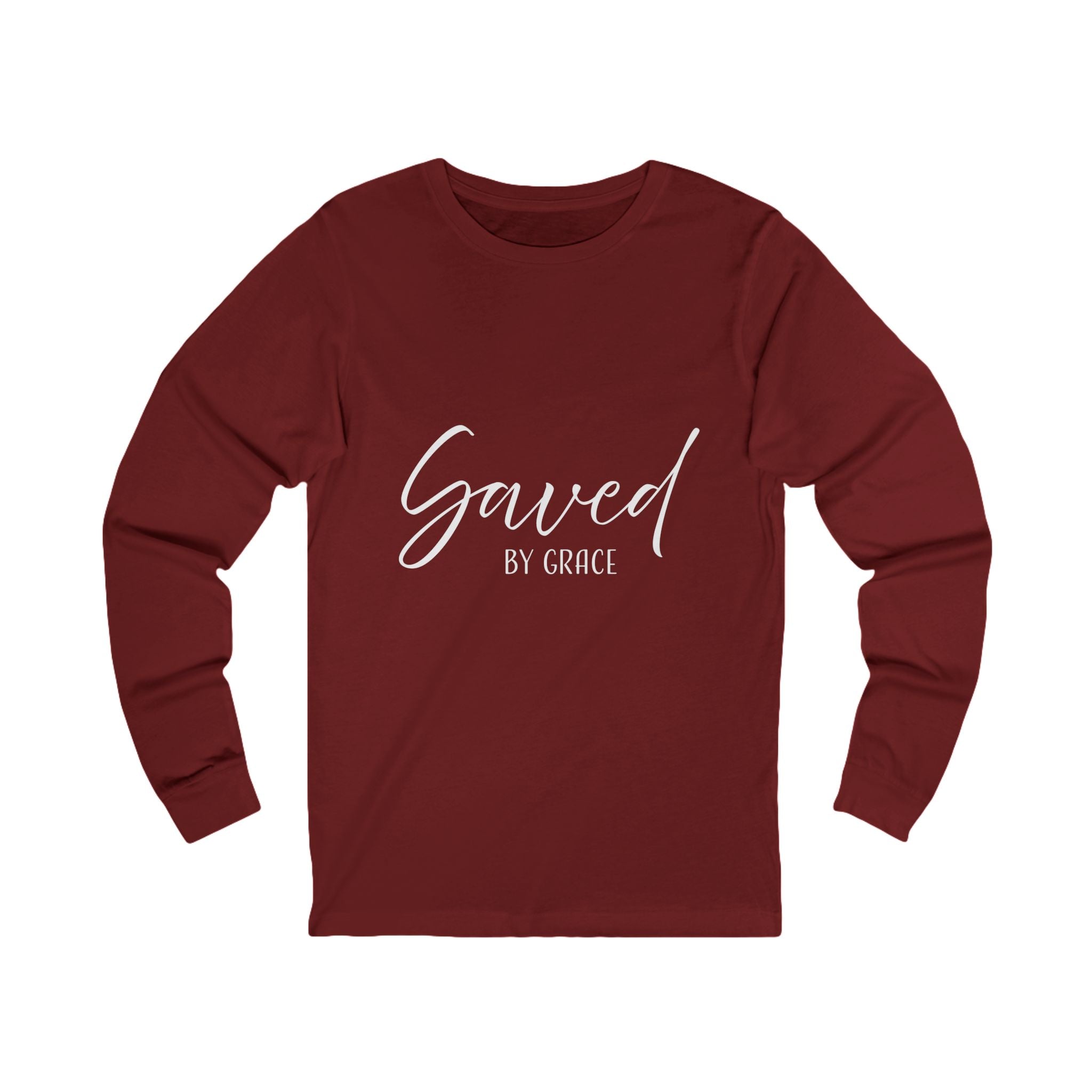Long Sleeve Teeshirt: Inspirational - Saved by Grace