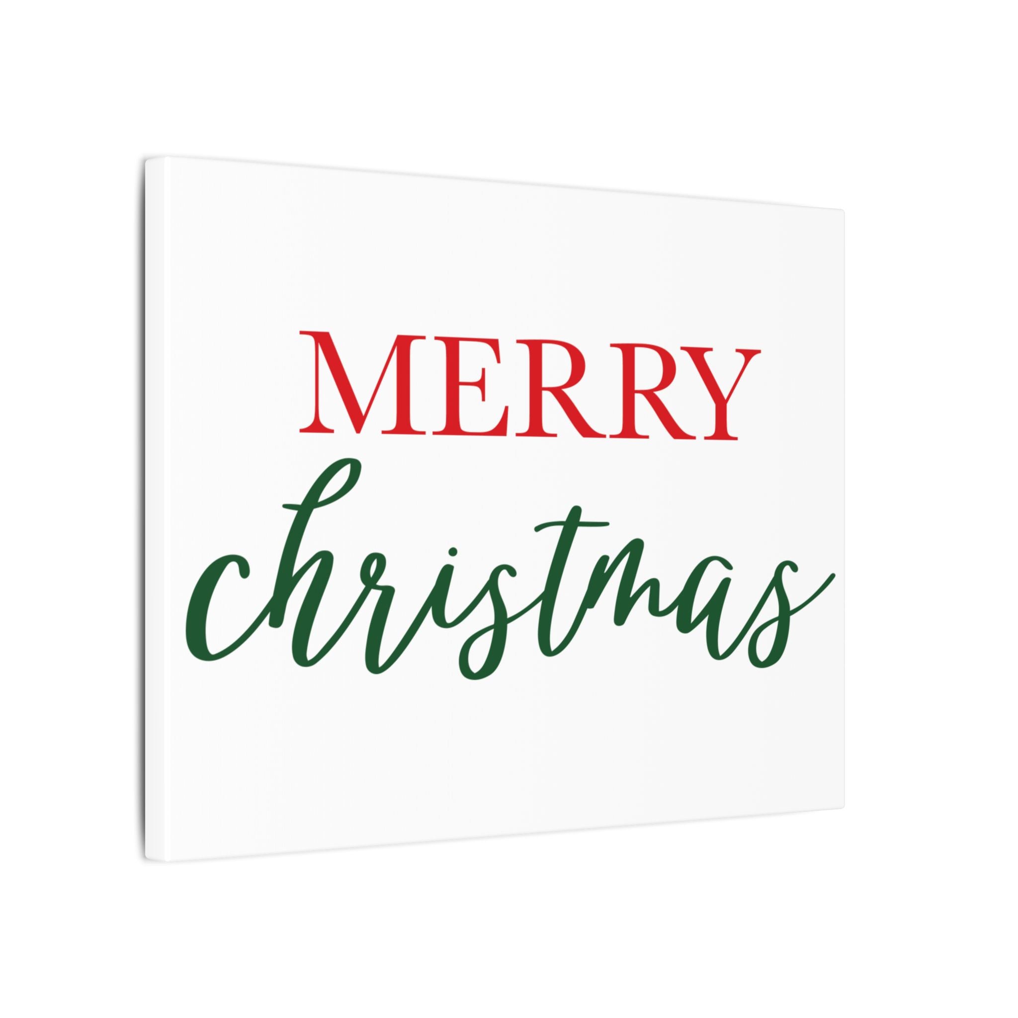 Canvas Wall Art: Holiday - Merry Christmas