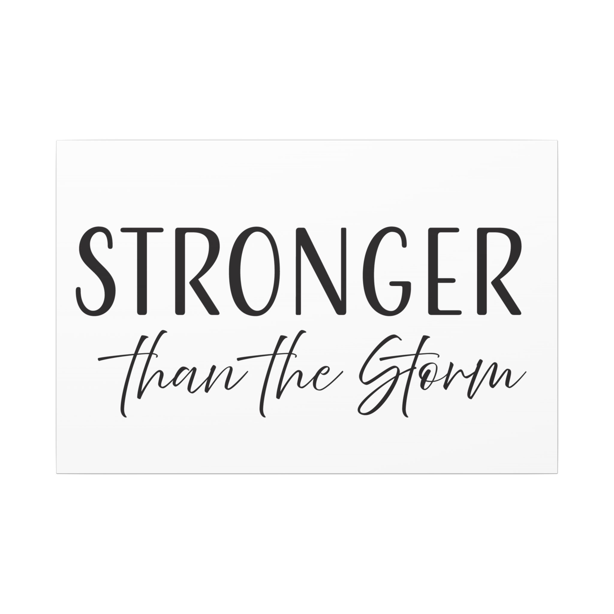 Canvas Wall Art:  Inspirational - Stronger Than the Storm