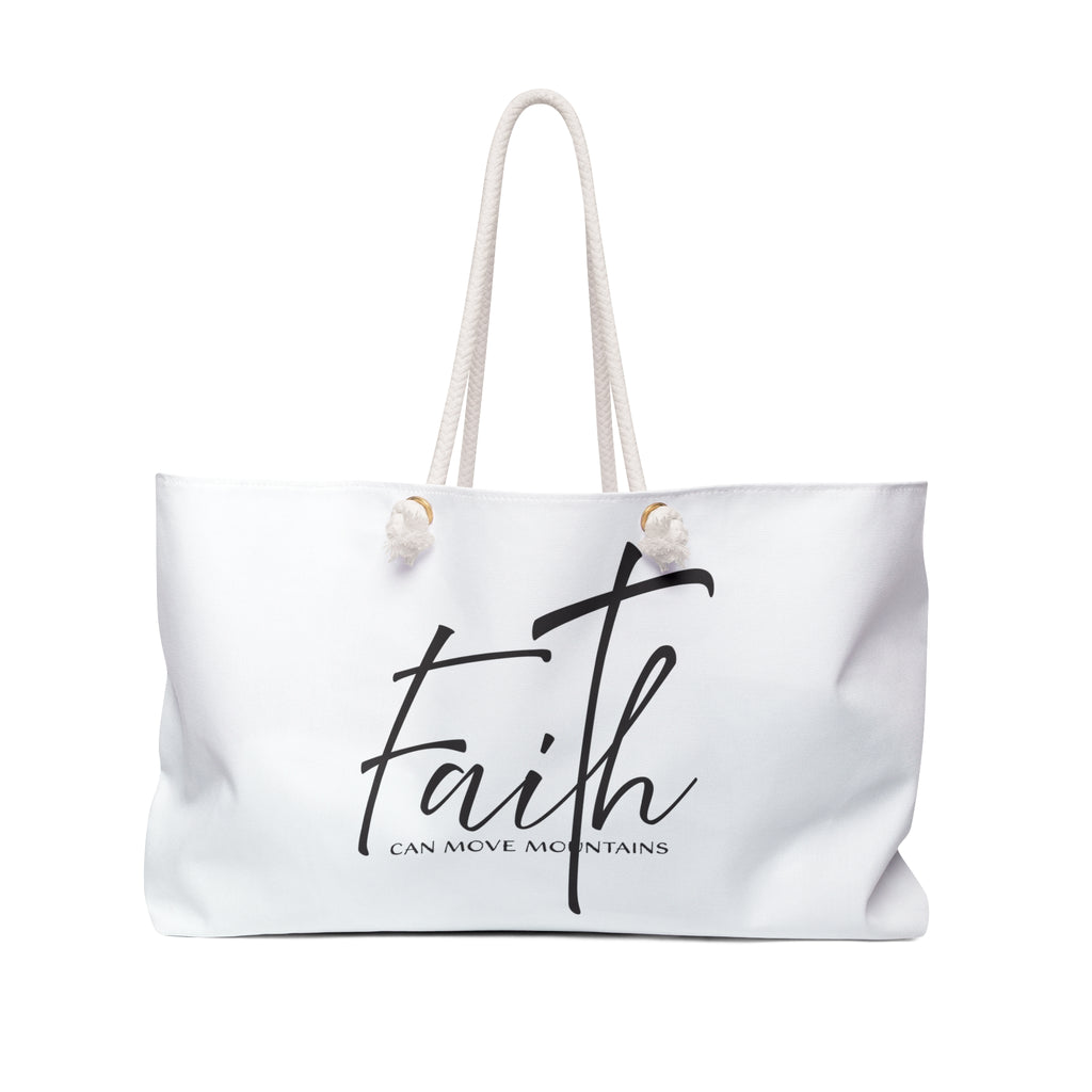 Weekender Bag: Inspirational - Faith Can Move Mountains