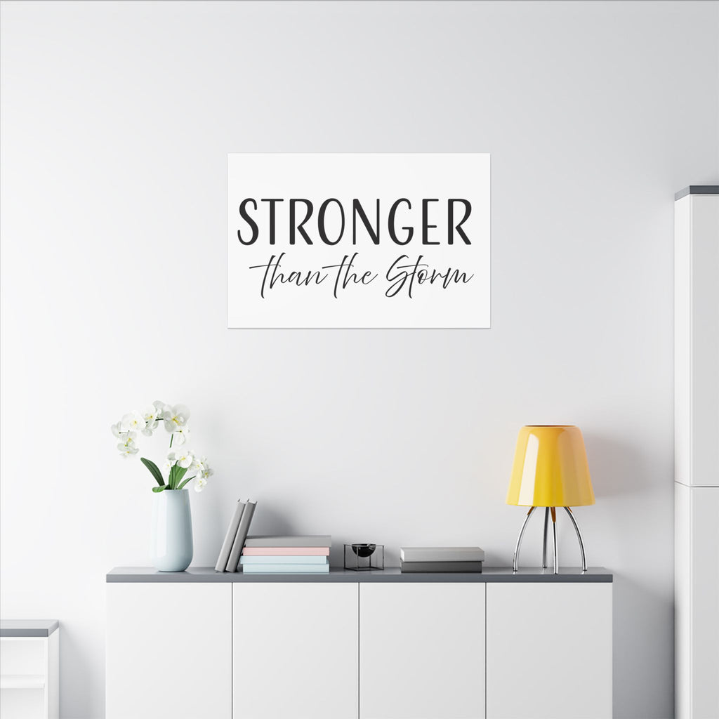 Canvas Wall Art:  Inspirational - Stronger Than the Storm