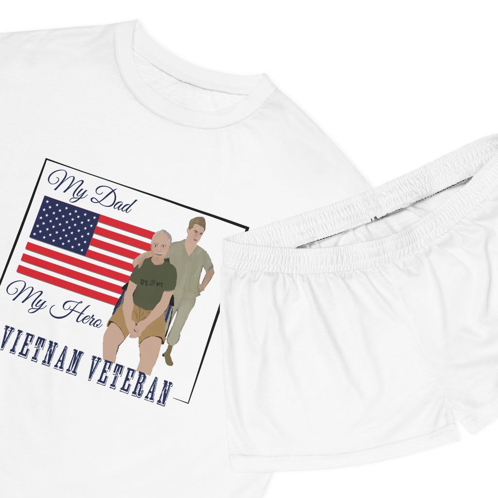 Short Pajama Set: Patriotic - My Dad My Hero
