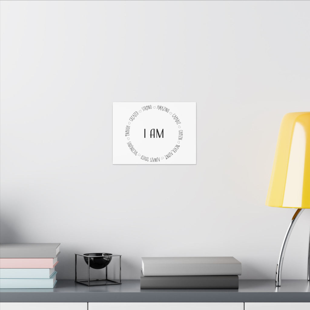 Canvas Wall Art:  Inspirational - I AM Affirmation