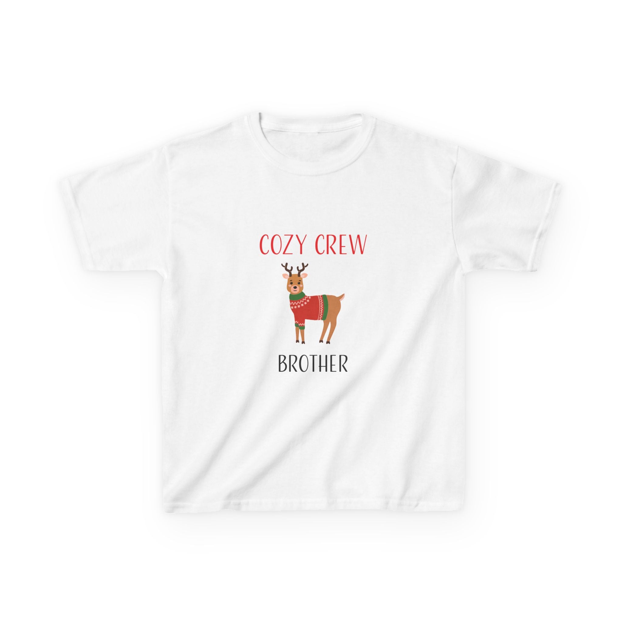 Teeshirt: Cozy Crew Reindeer Brother (Kids)