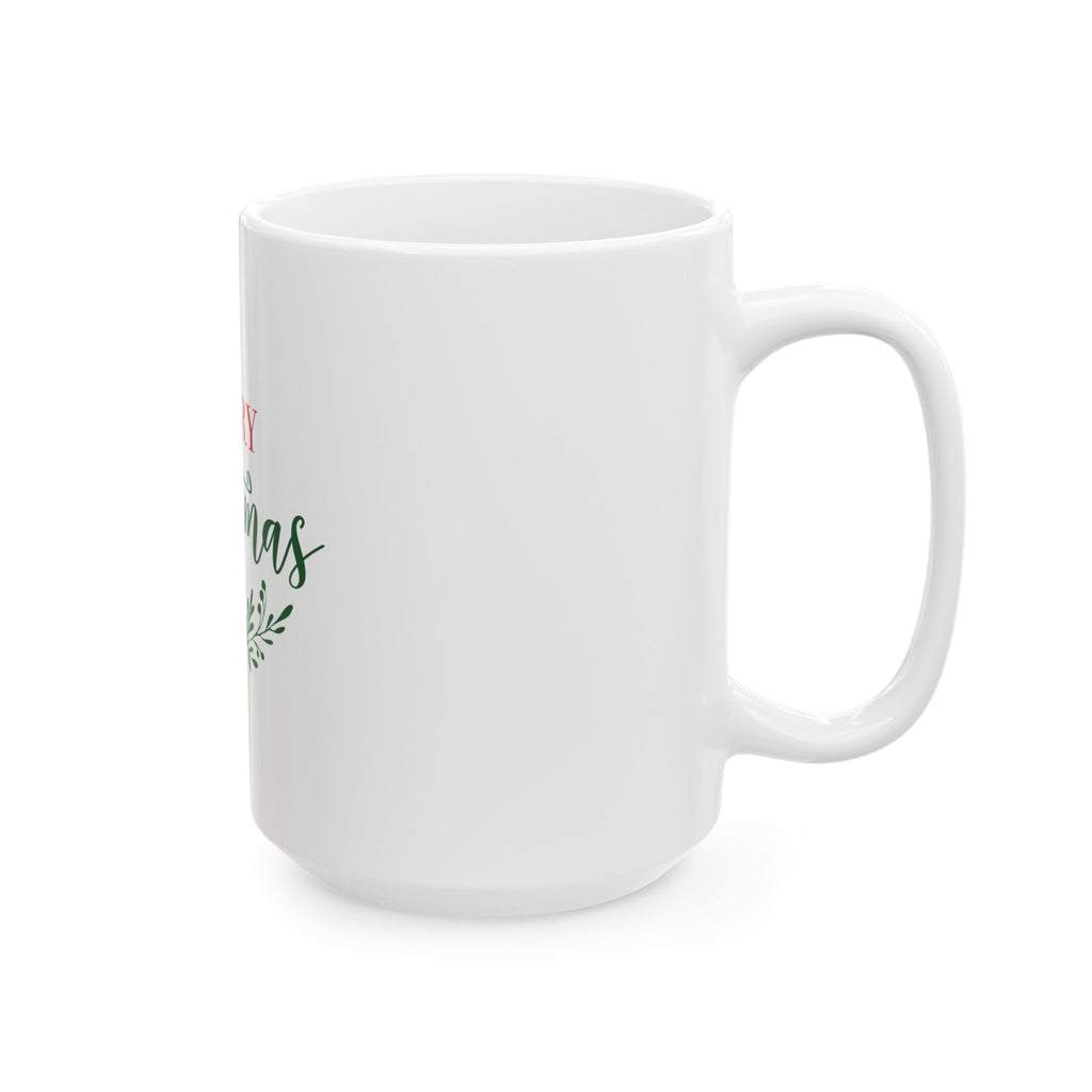 Cermamic Mug: Merry Christmas Script