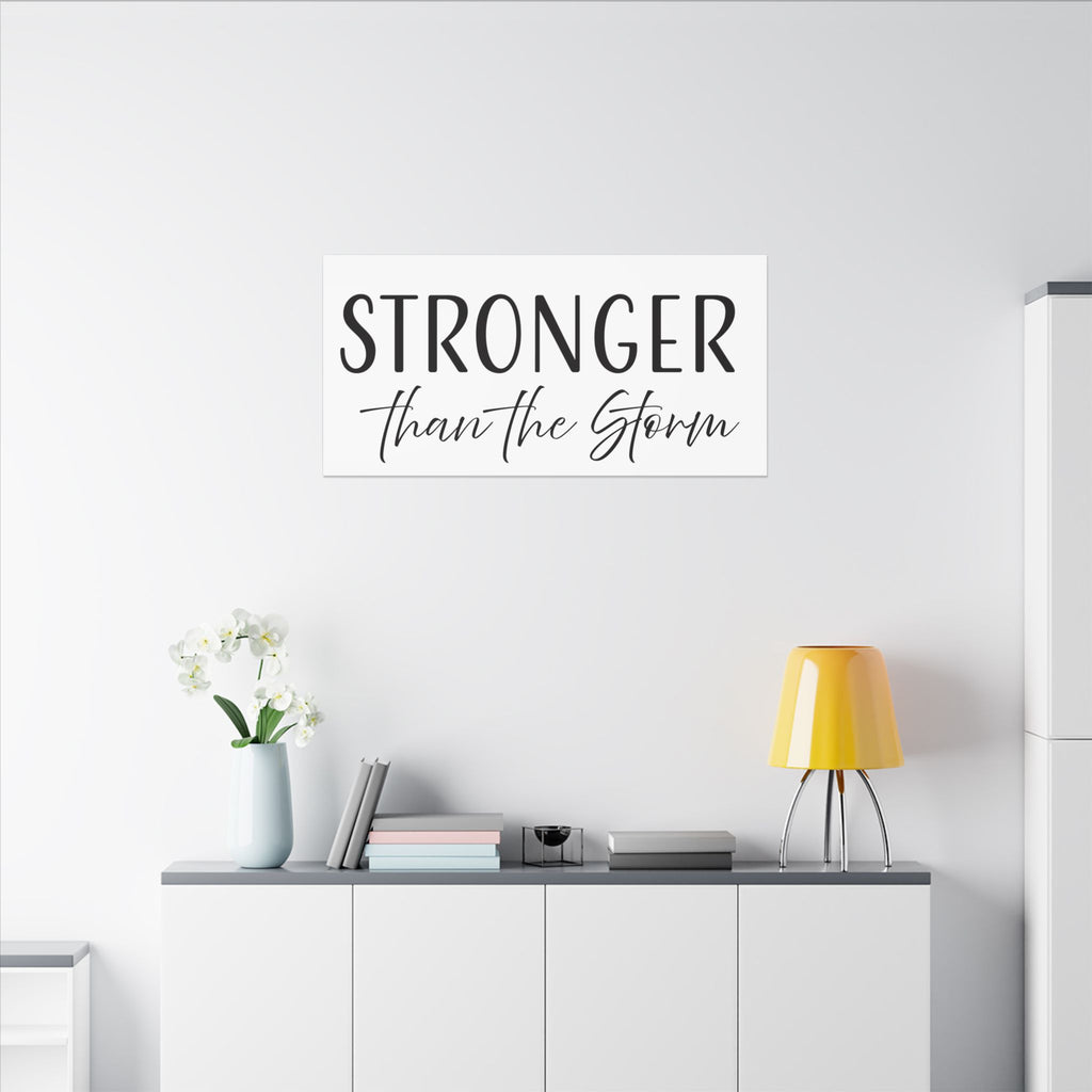 Canvas Wall Art:  Inspirational - Stronger Than the Storm