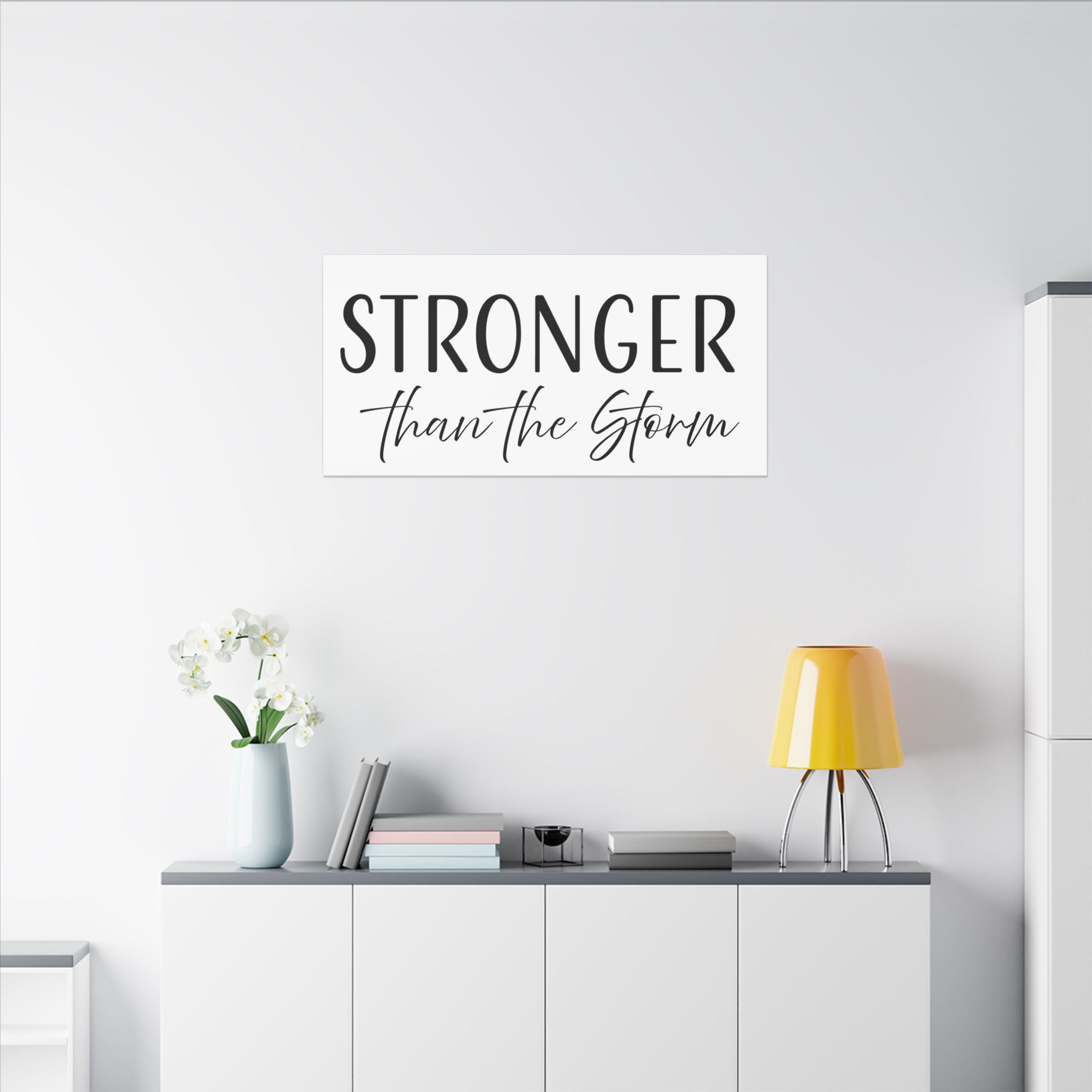 Canvas Wall Art:  Inspirational - Stronger Than the Storm