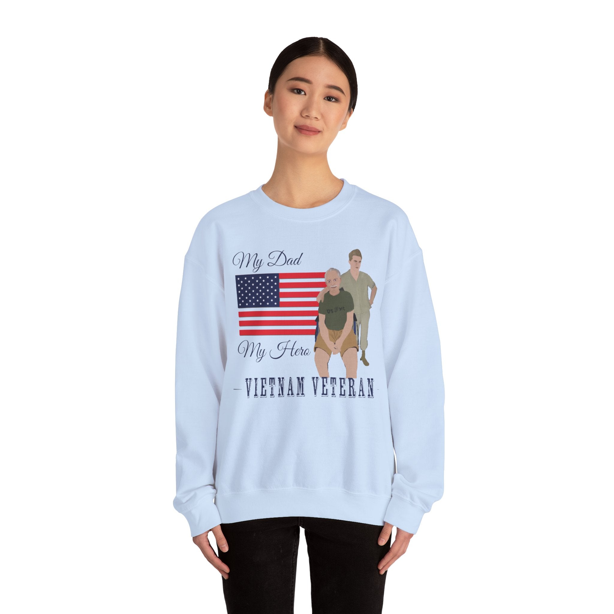 Sweatshirt - Patriotic - My Dad My Hero (Vietnam Veteran)