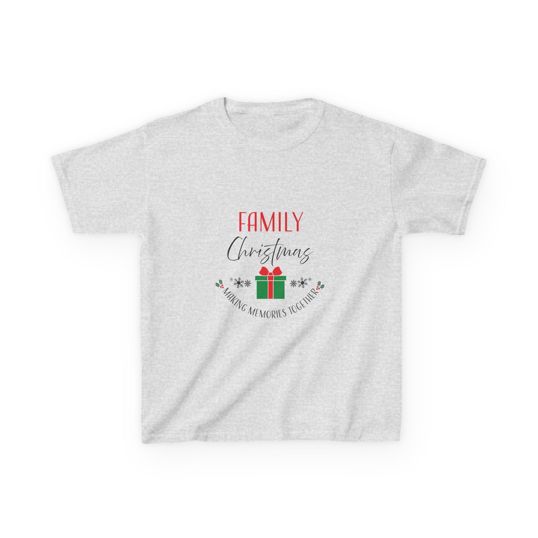 Kids Tee — “Family Christmas” Gift Holiday Shirt